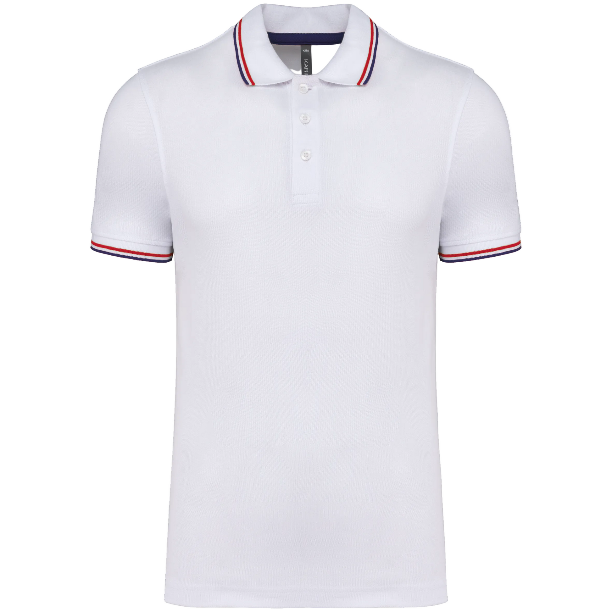 POLO MAILLE PIQUÉE MANCHES COURTES HOMME - K250 TOPTEX-BLACK-RED-YELLOW