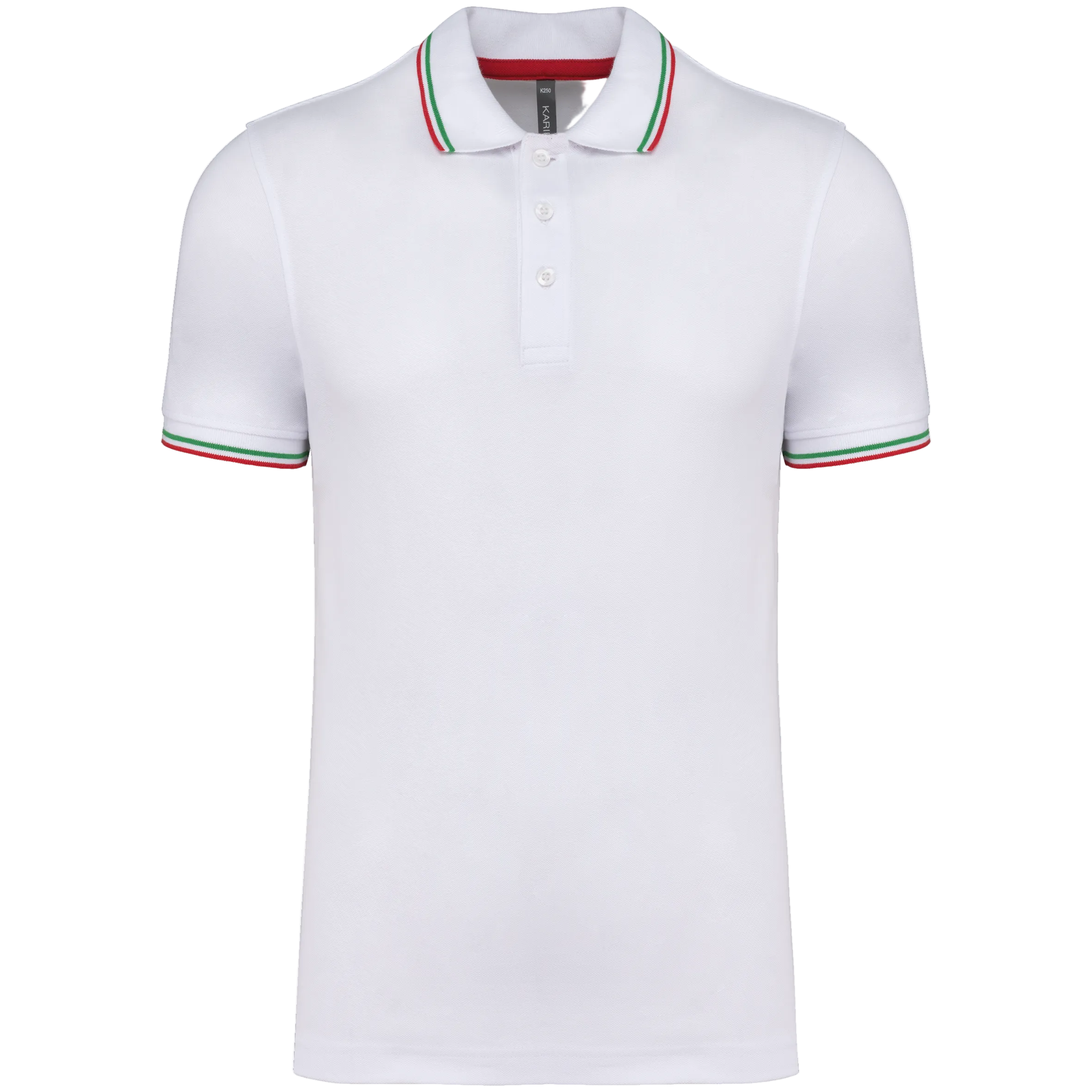 Image of POLO MAILLE PIQUÉE MANCHES COURTES HOMME - K250 TOPTEX-BLACK-RED-YELLOW