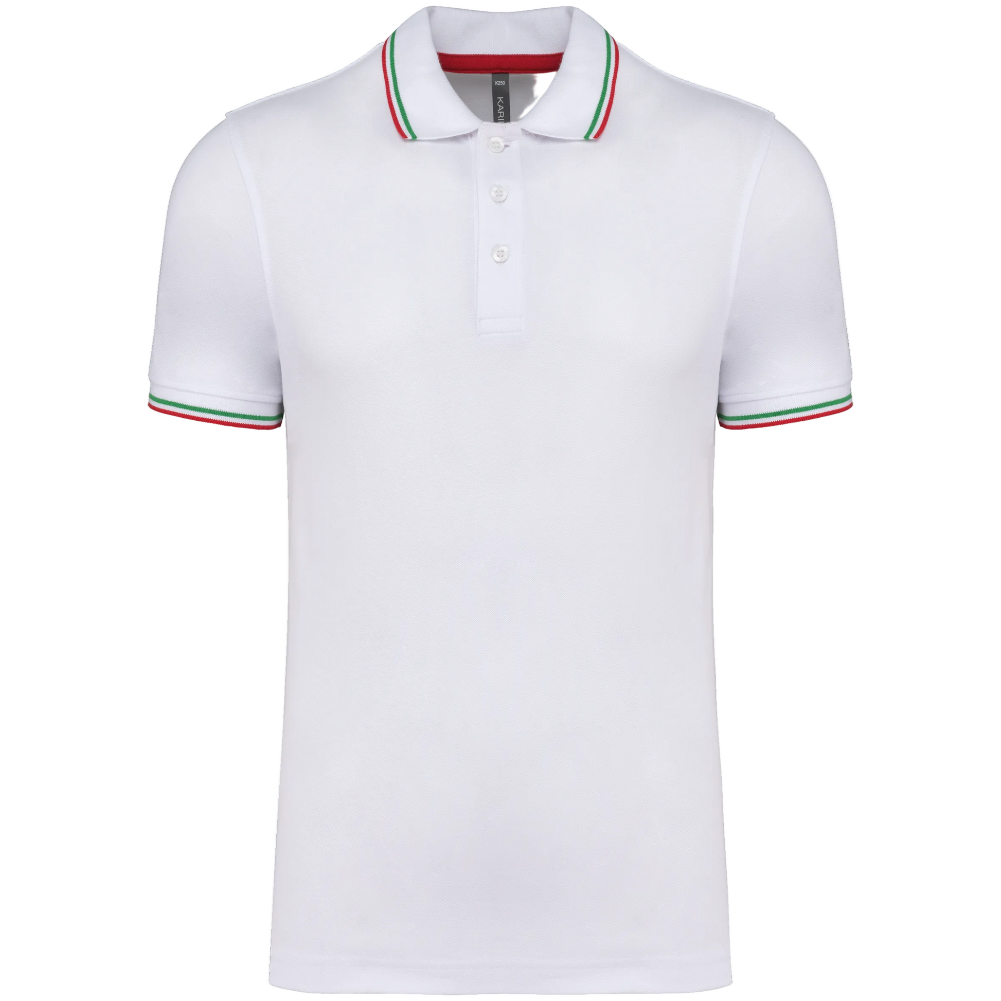 POLO MAILLE PIQUÉE MANCHES COURTES HOMME - K250 TOPTEX-BLACK-RED-YELLOW