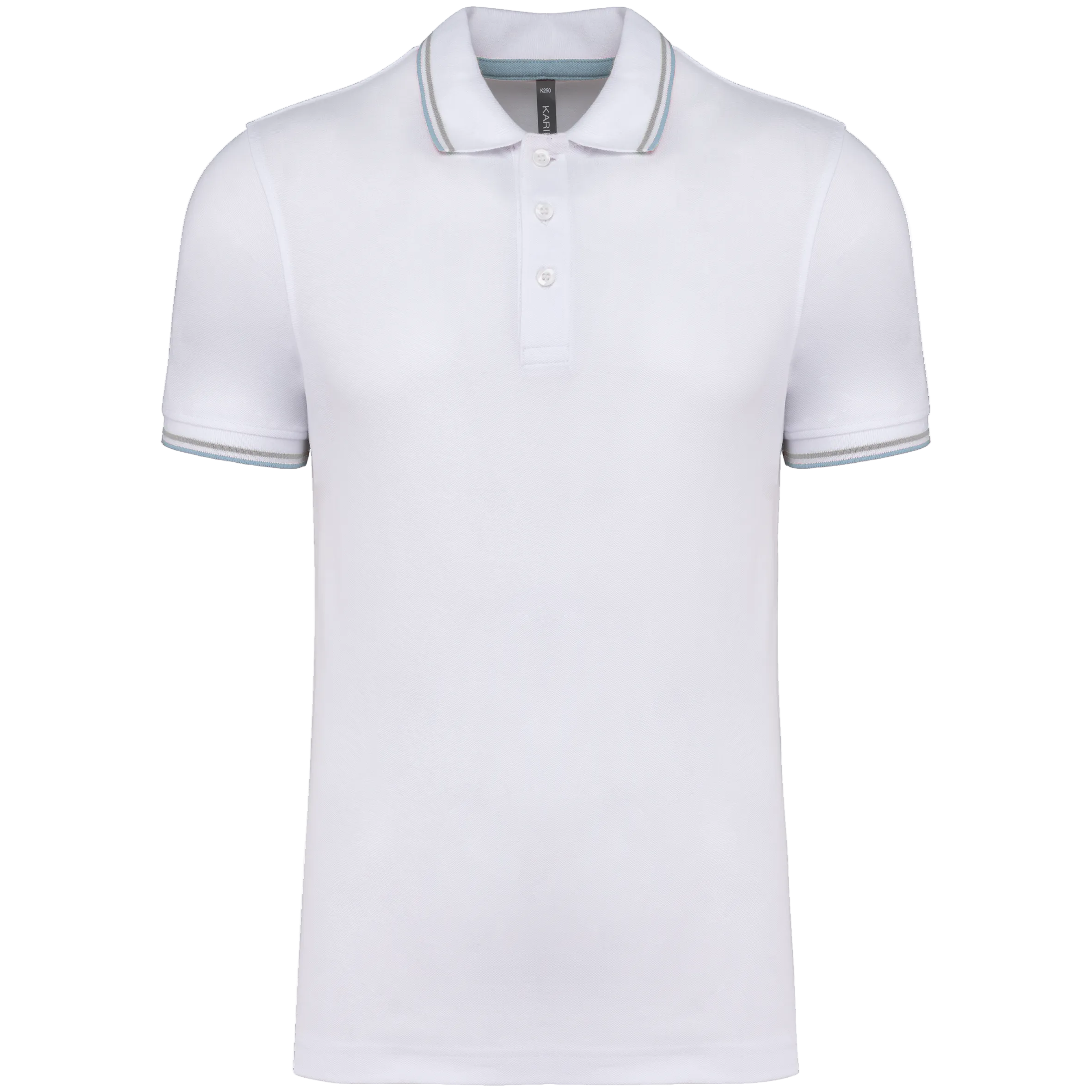 Image of POLO MAILLE PIQUÉE MANCHES COURTES HOMME - K250 TOPTEX-BLACK-RED-YELLOW