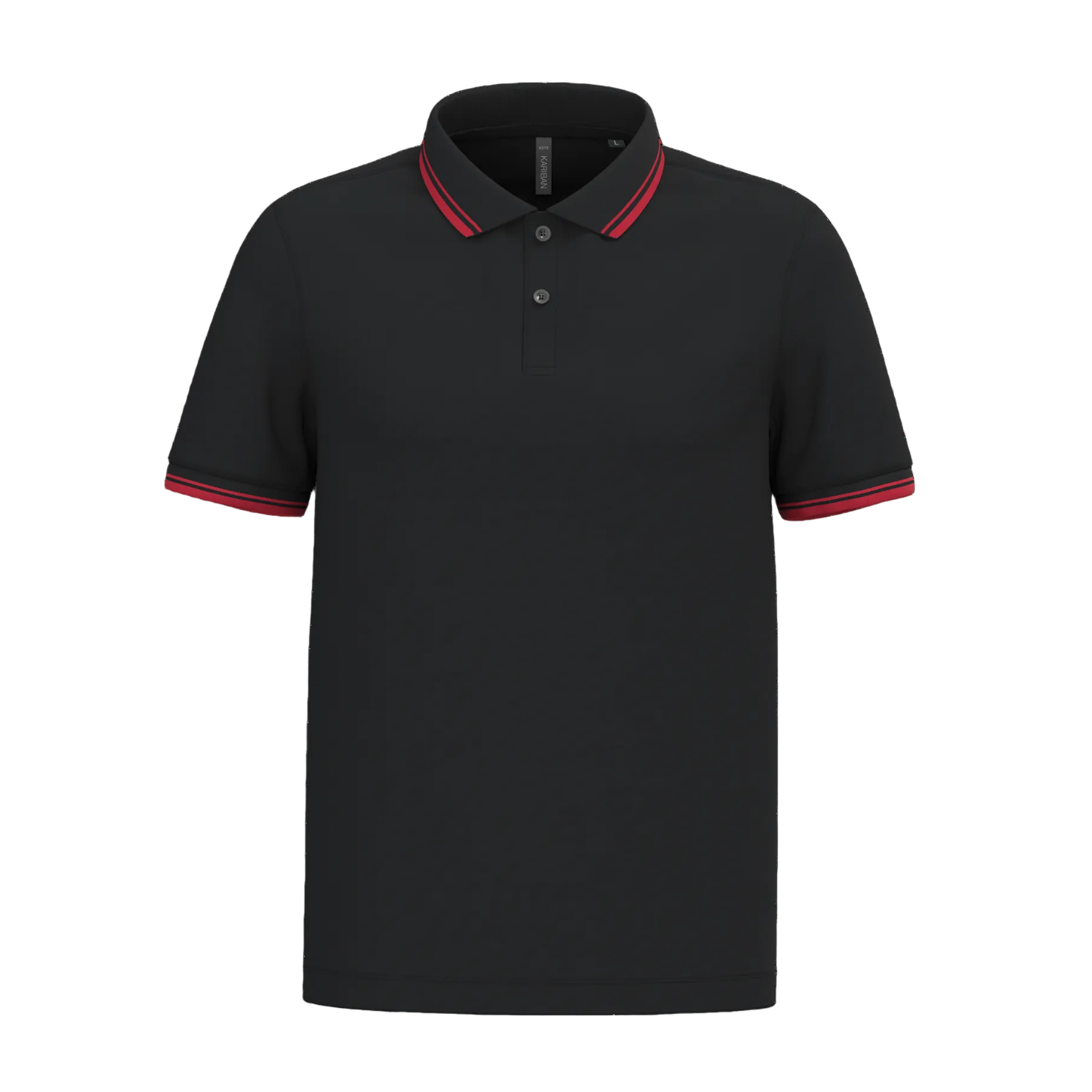 Image of POLO HOMME MANCHES COURTES À LISERÉS CONTRASTÉS - K272