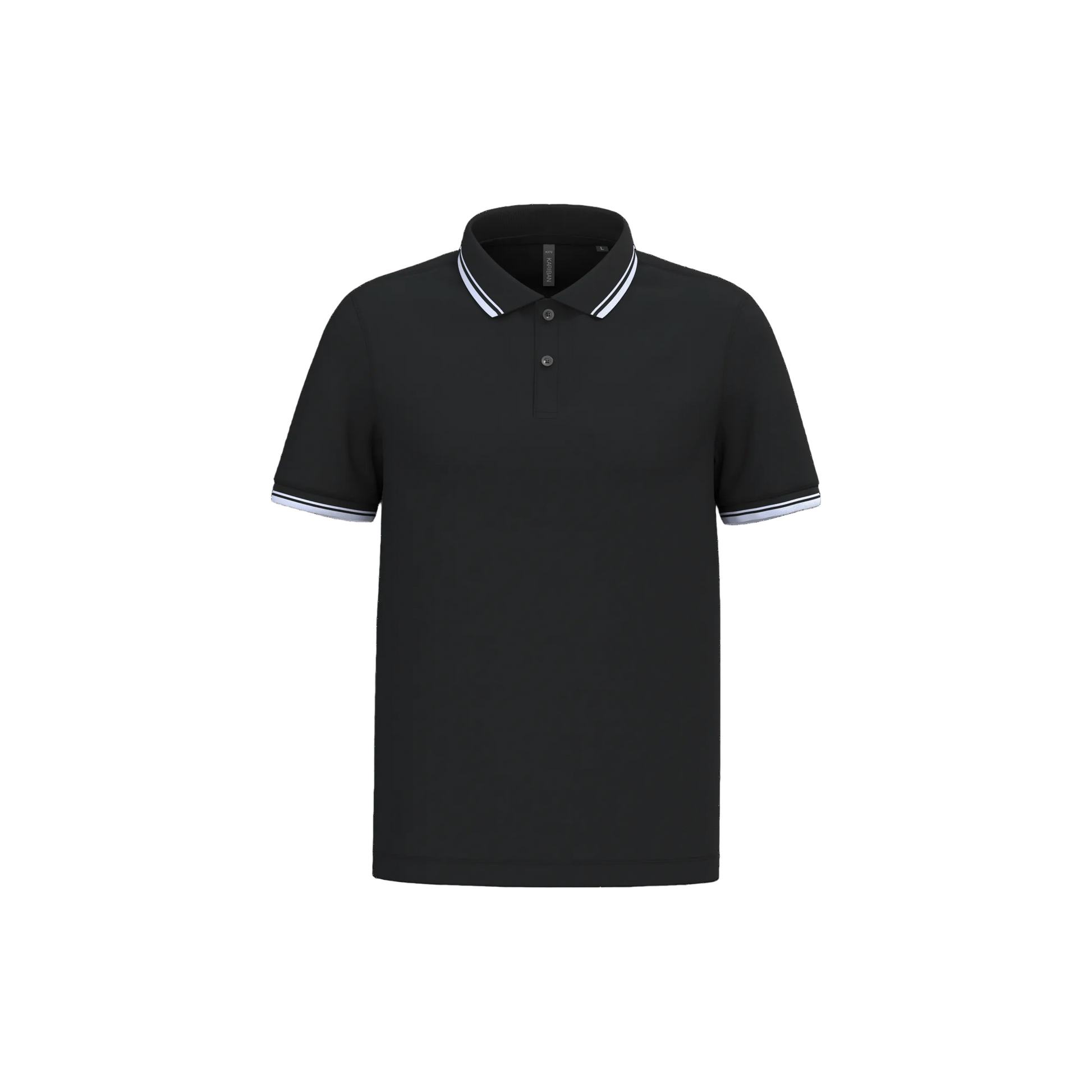 POLO HOMME MANCHES COURTES À LISERÉS CONTRASTÉS - K272