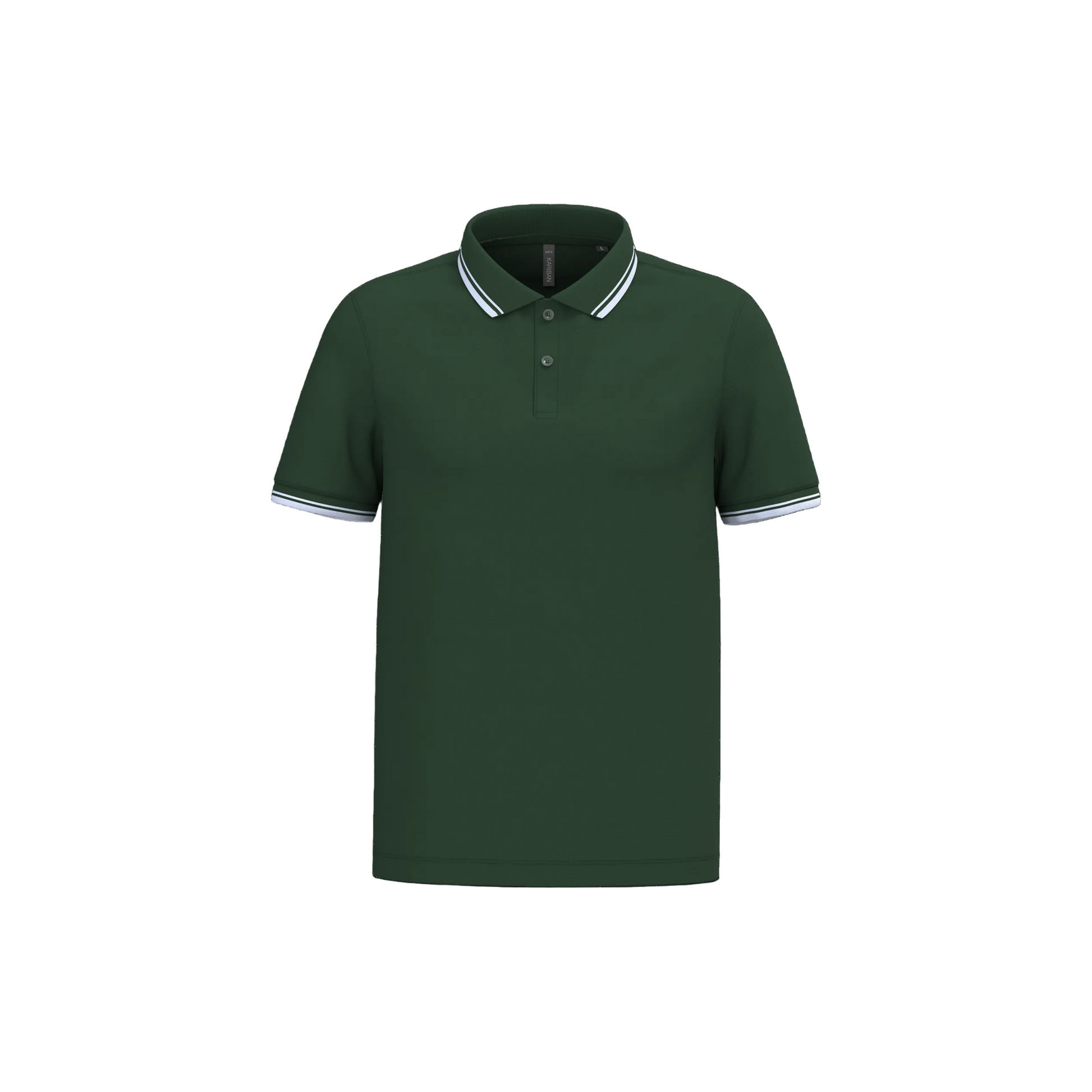 POLO HOMME MANCHES COURTES À LISERÉS CONTRASTÉS - K272