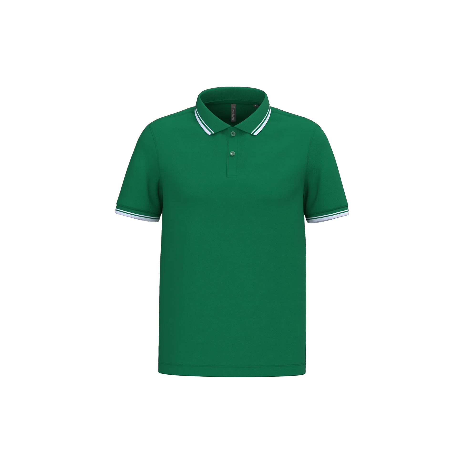 POLO HOMME MANCHES COURTES À LISERÉS CONTRASTÉS - K272