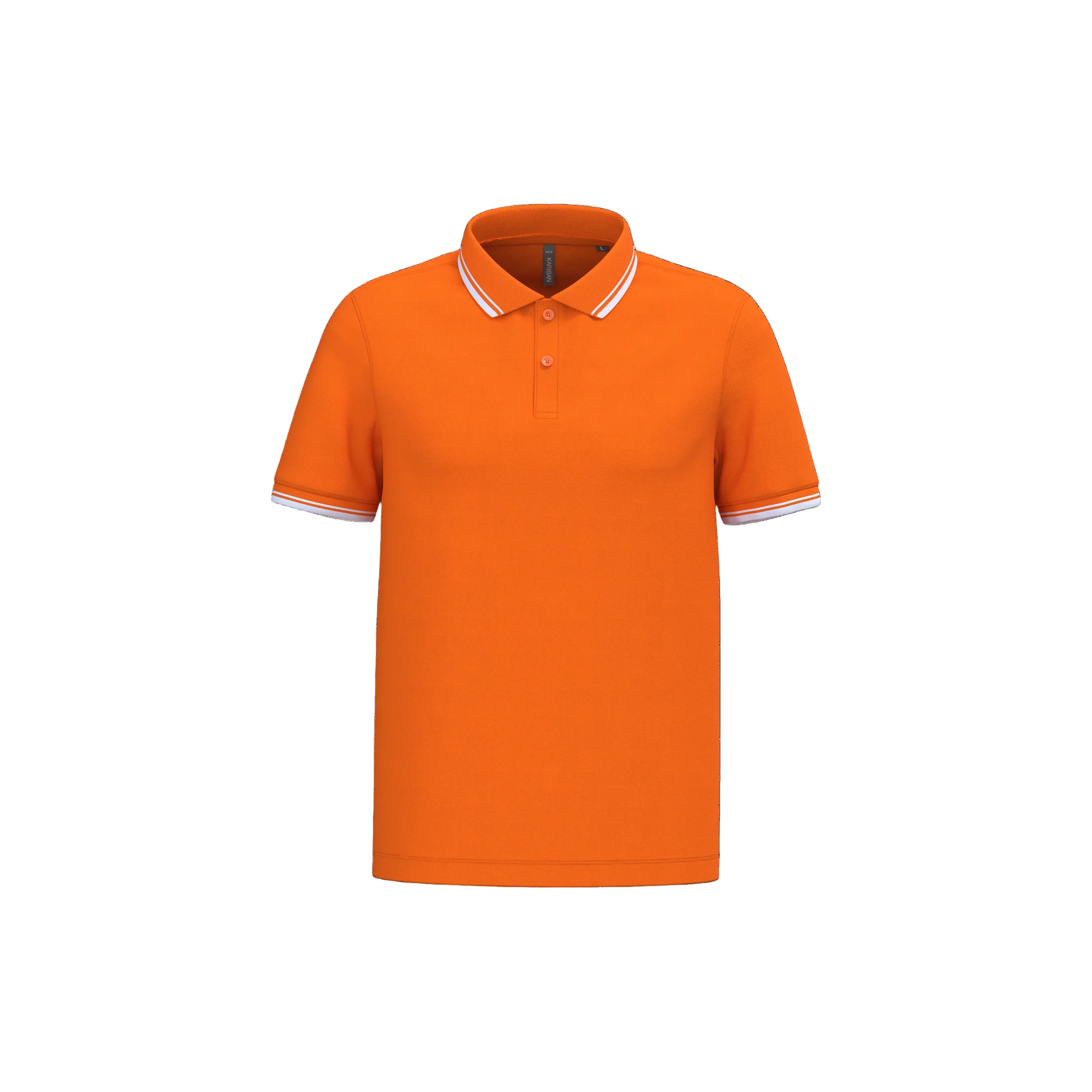 Image of POLO HOMME MANCHES COURTES À LISERÉS CONTRASTÉS - K272