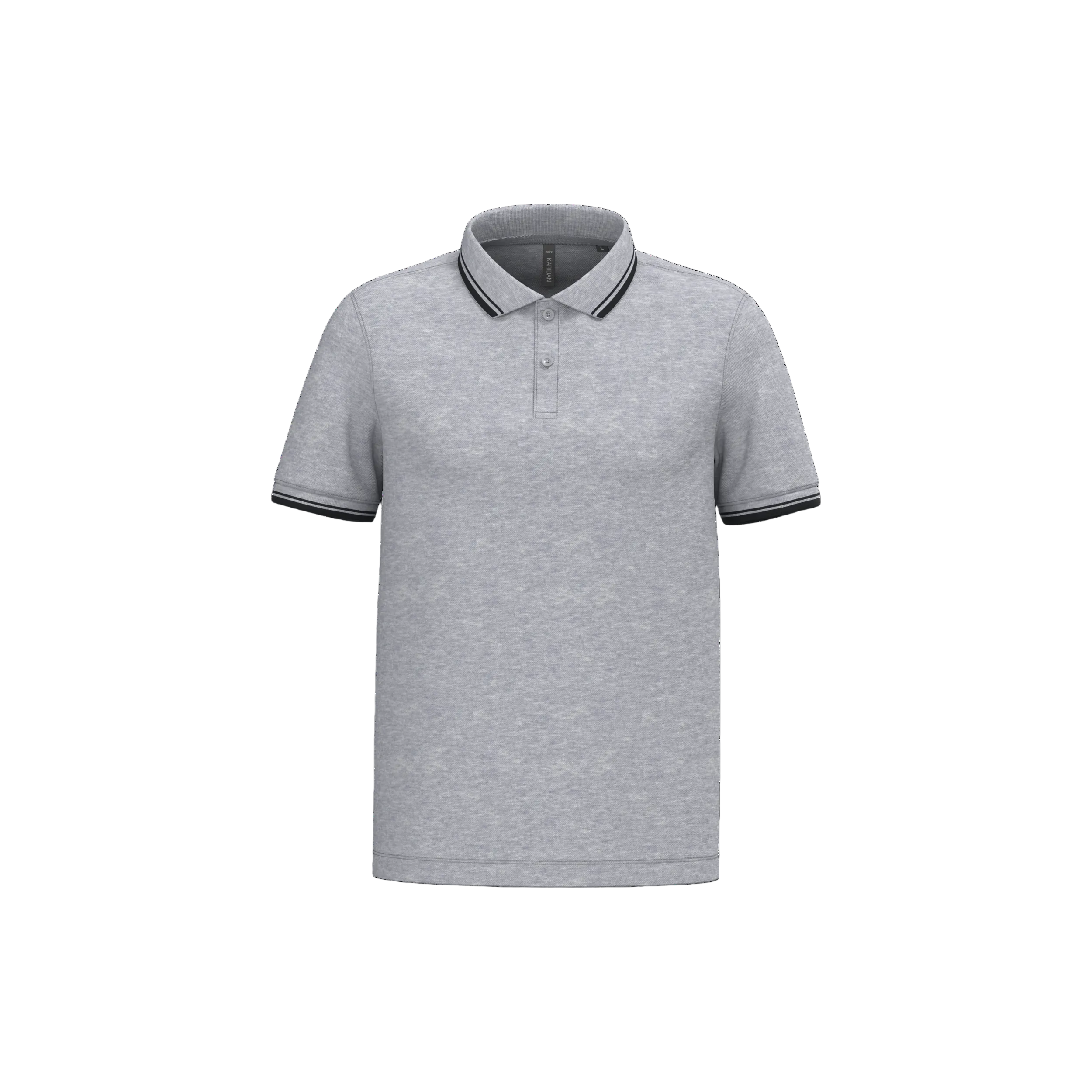 Image of POLO HOMME MANCHES COURTES À LISERÉS CONTRASTÉS - K272