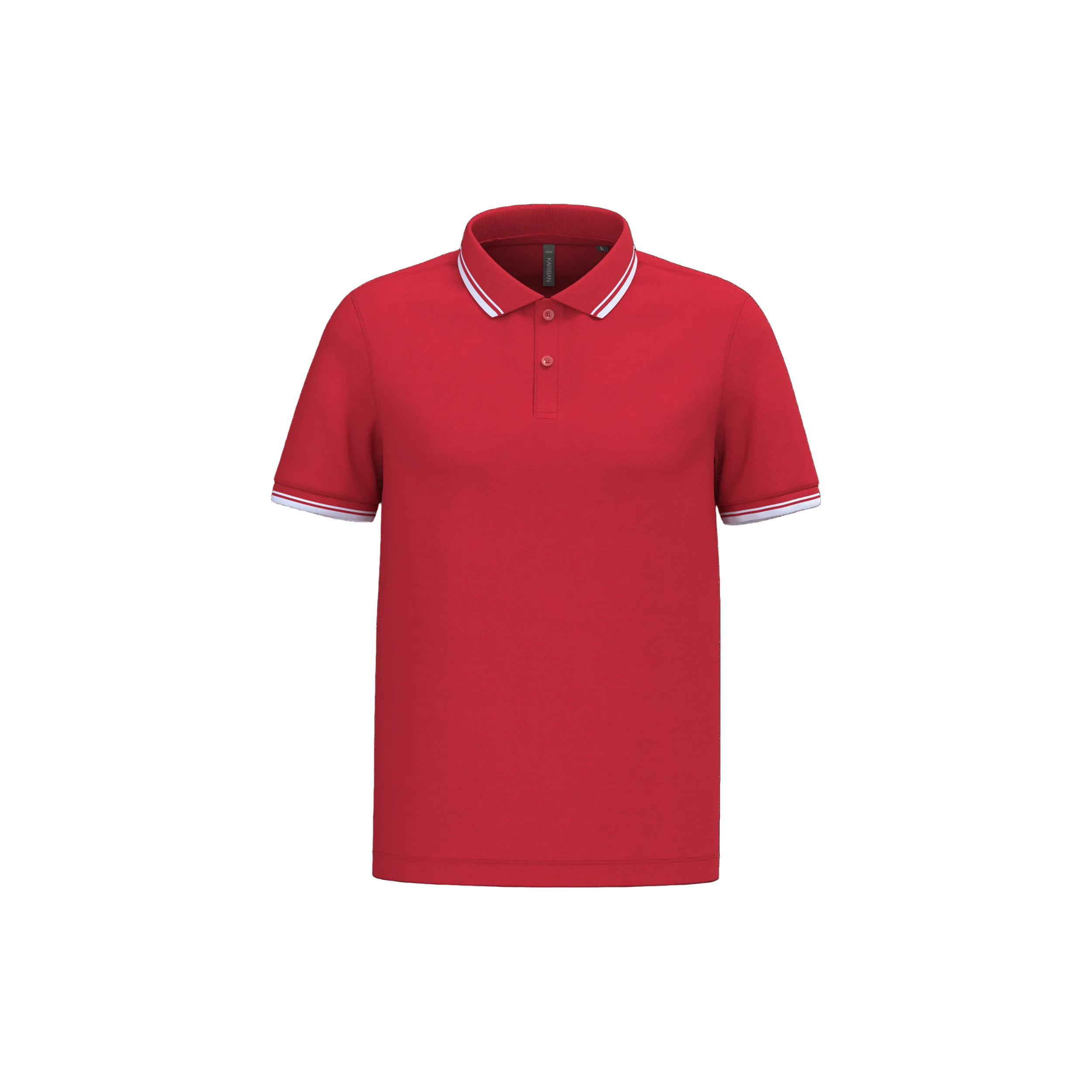 Image of POLO HOMME MANCHES COURTES À LISERÉS CONTRASTÉS - K272