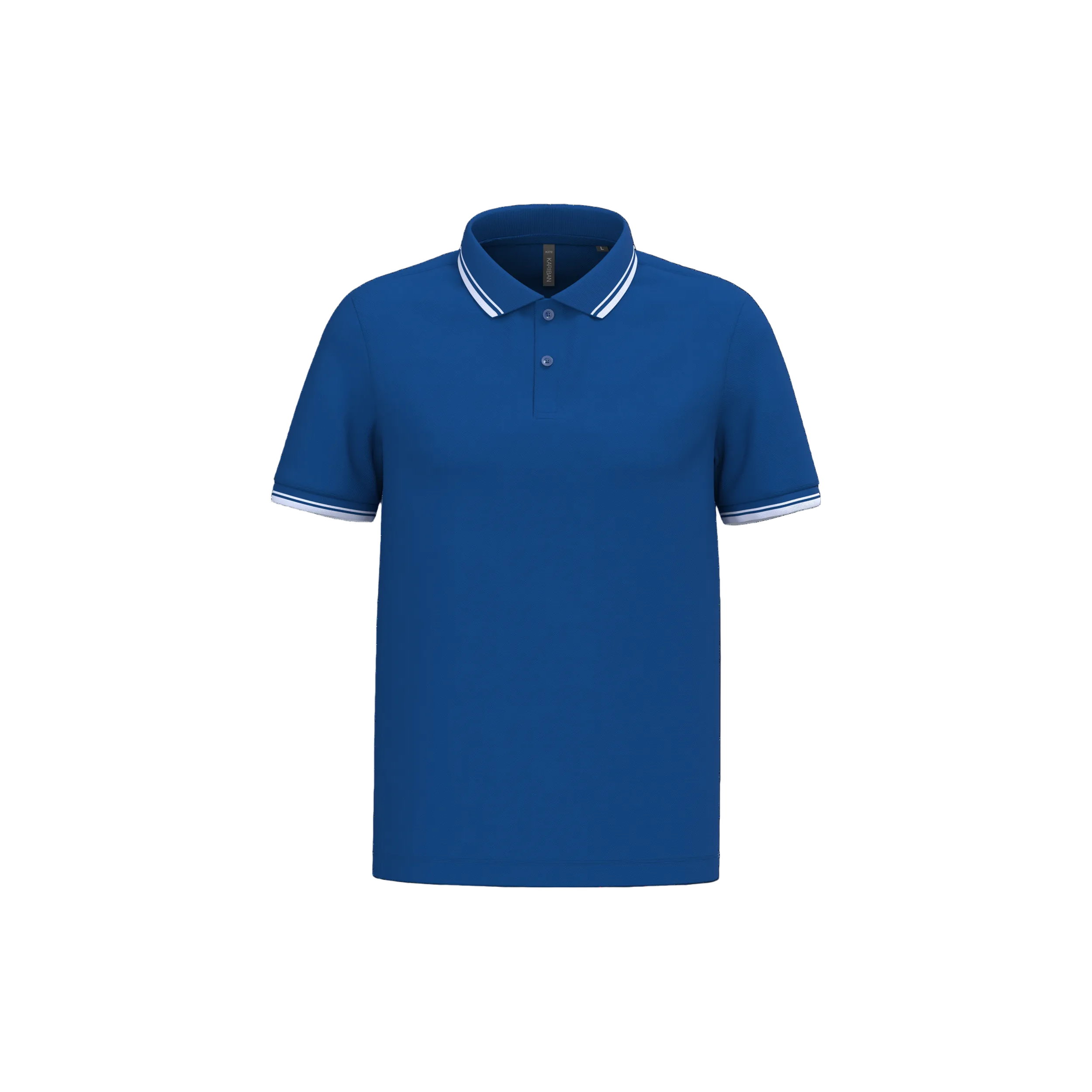 Image of POLO HOMME MANCHES COURTES À LISERÉS CONTRASTÉS - K272
