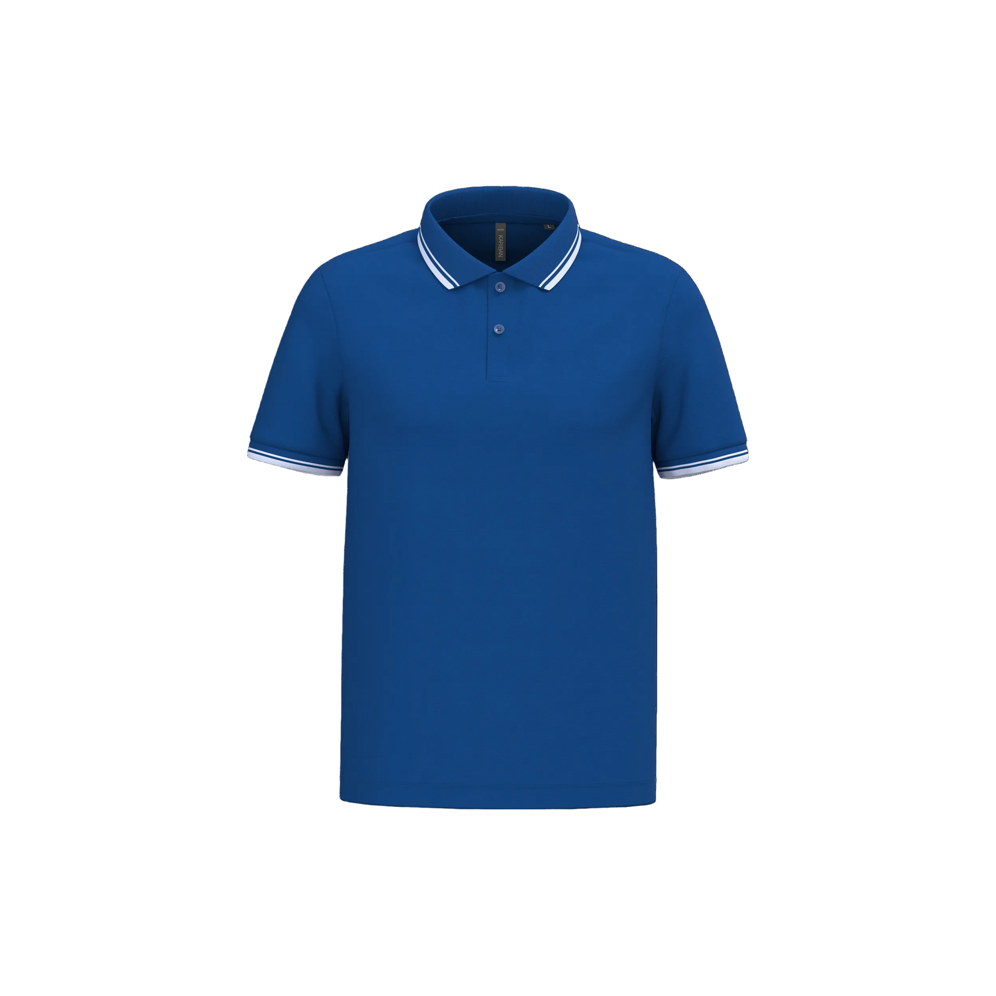 POLO HOMME MANCHES COURTES À LISERÉS CONTRASTÉS - K272