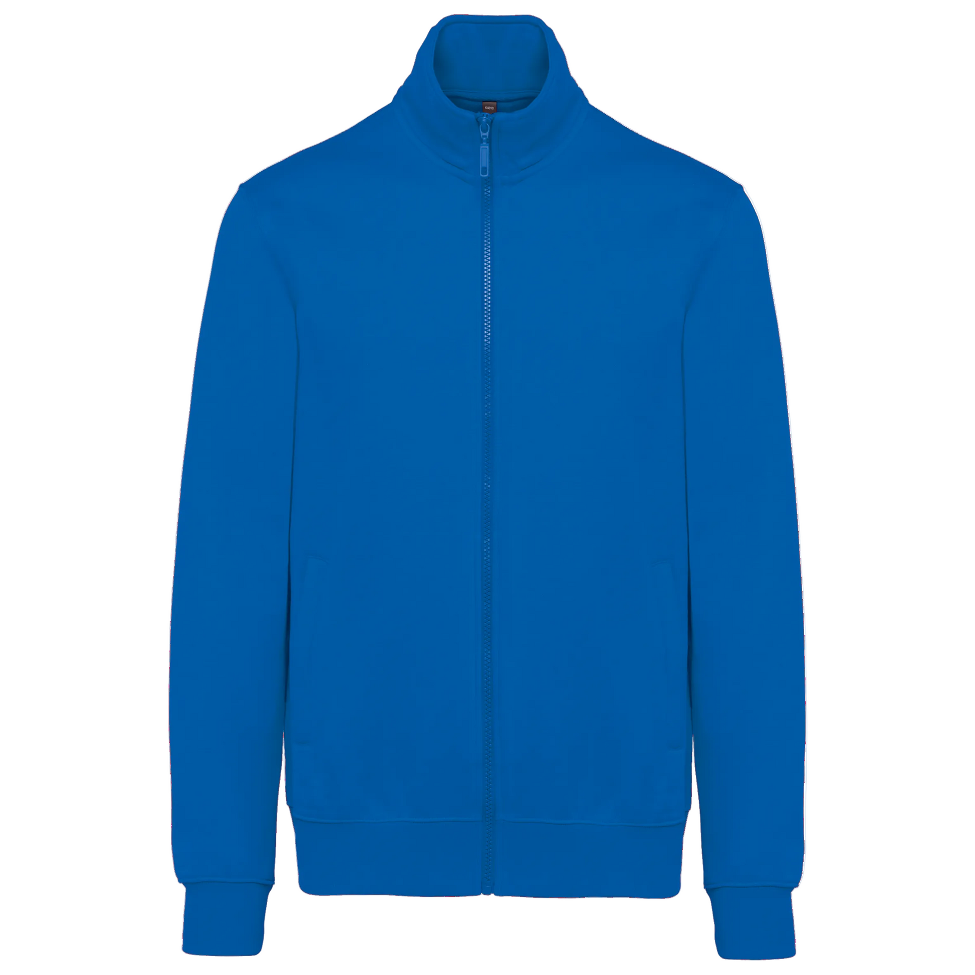 VESTE MOLLETON GRATTÉ HOMME - K4010 TOPTEX-WHITE