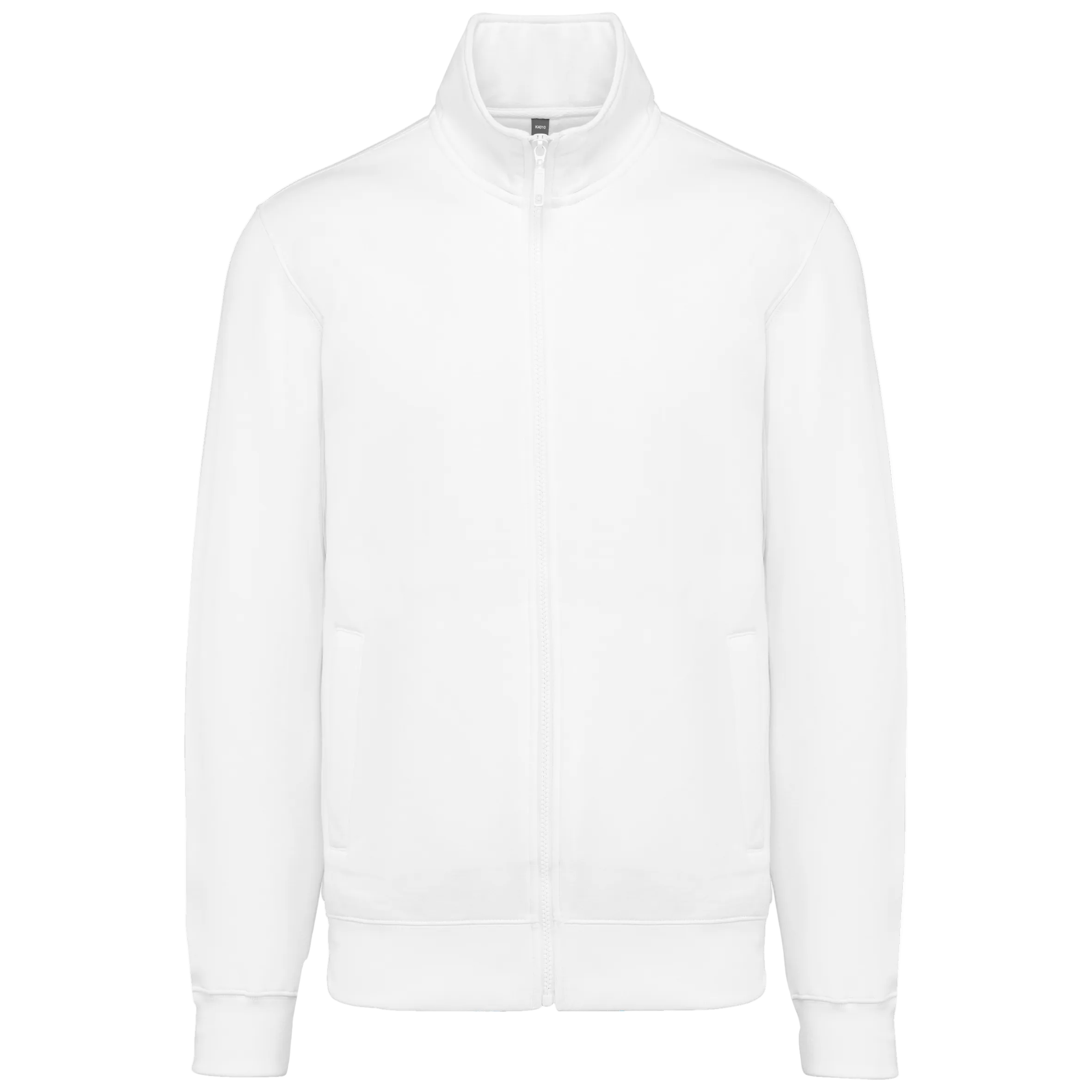 Image of VESTE MOLLETON GRATTÉ HOMME - K4010 TOPTEX-WHITE