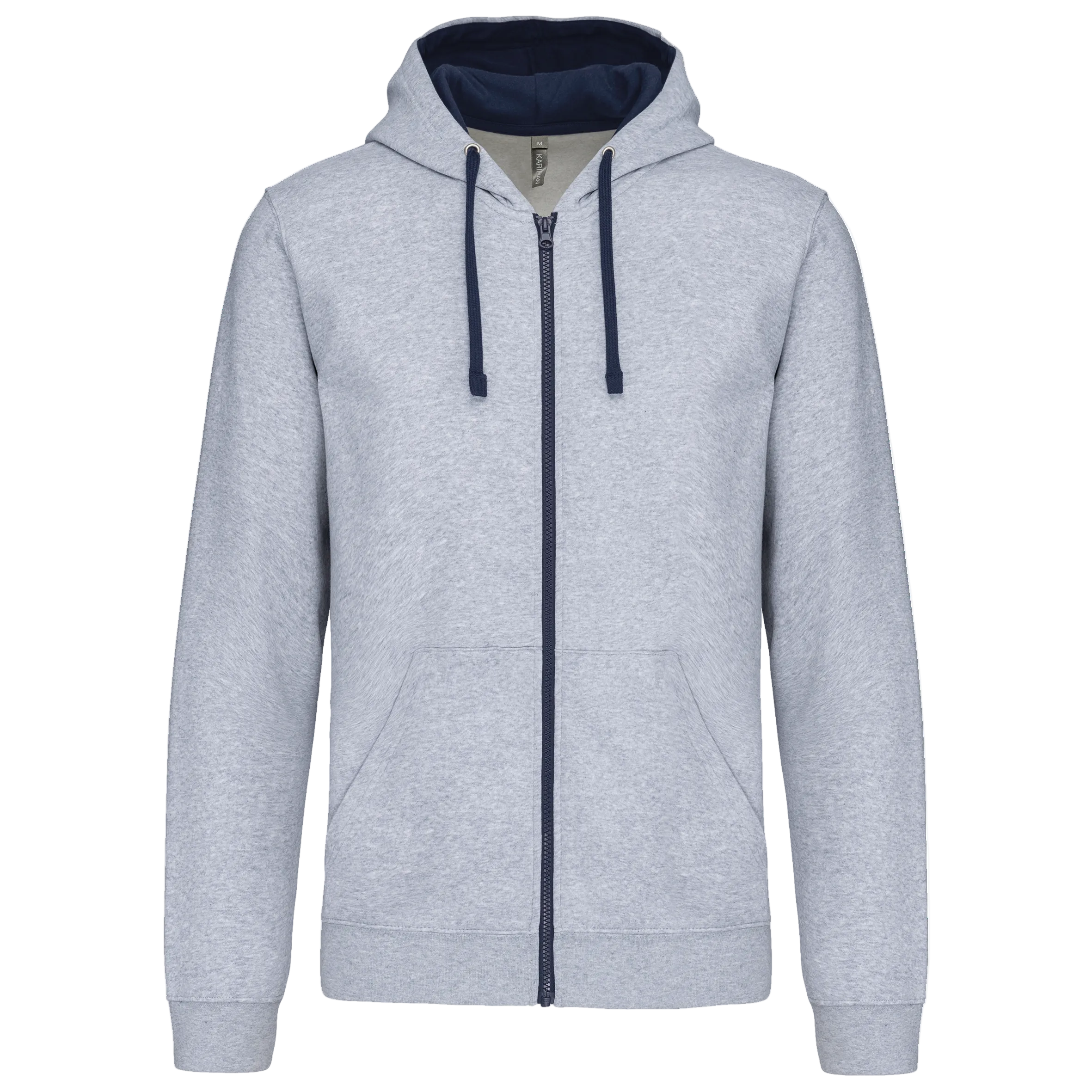 Image of SWEAT-SHIRT ZIPPÉ CAPUCHE CONTRASTÉE - K466 TOPTEX-BLACK-RED