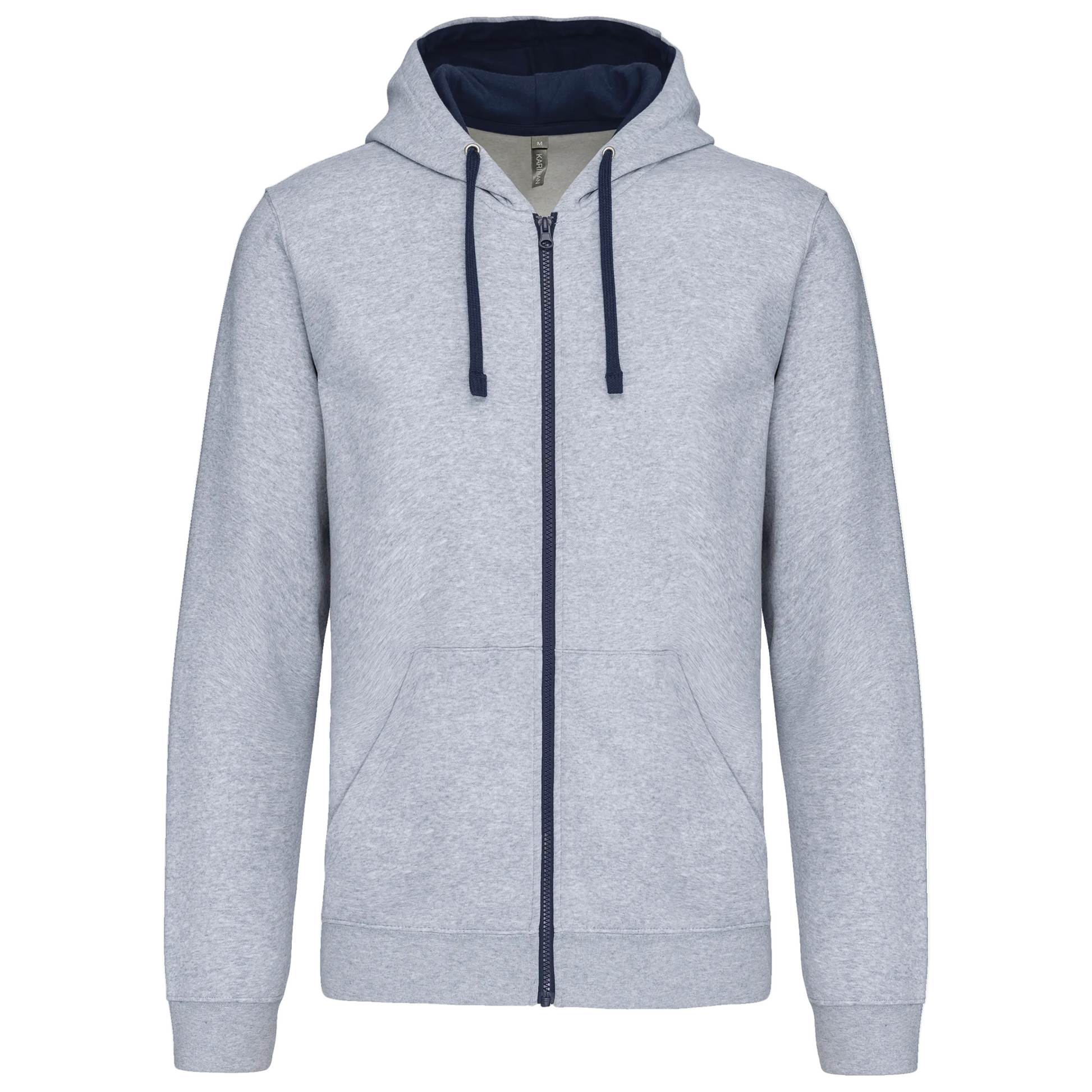 SWEAT-SHIRT ZIPPÉ CAPUCHE CONTRASTÉE - K466 TOPTEX-BLACK-RED
