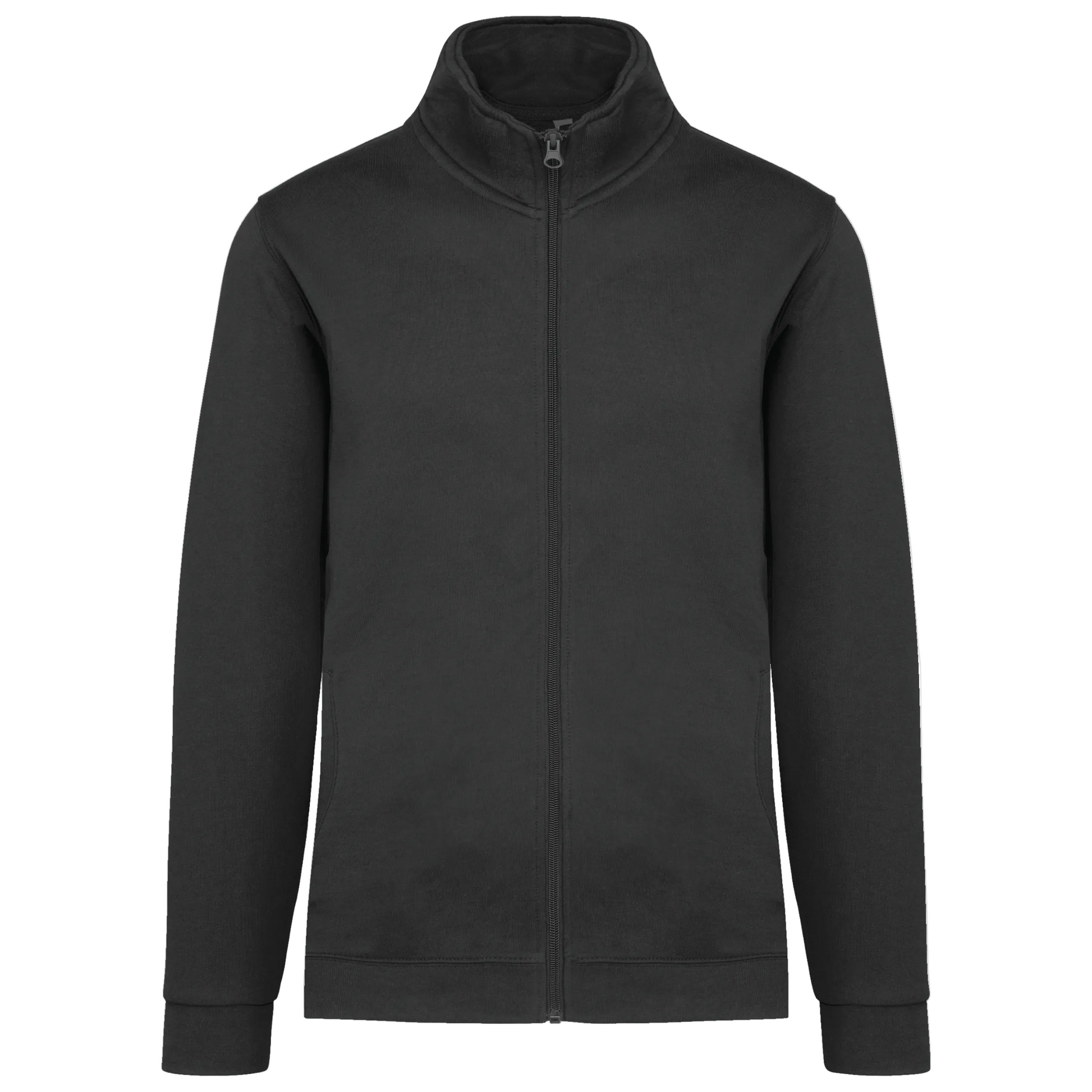 VESTE MOLLETON ZIPPÉE HOMME - K472 TOPTEX-WHITE