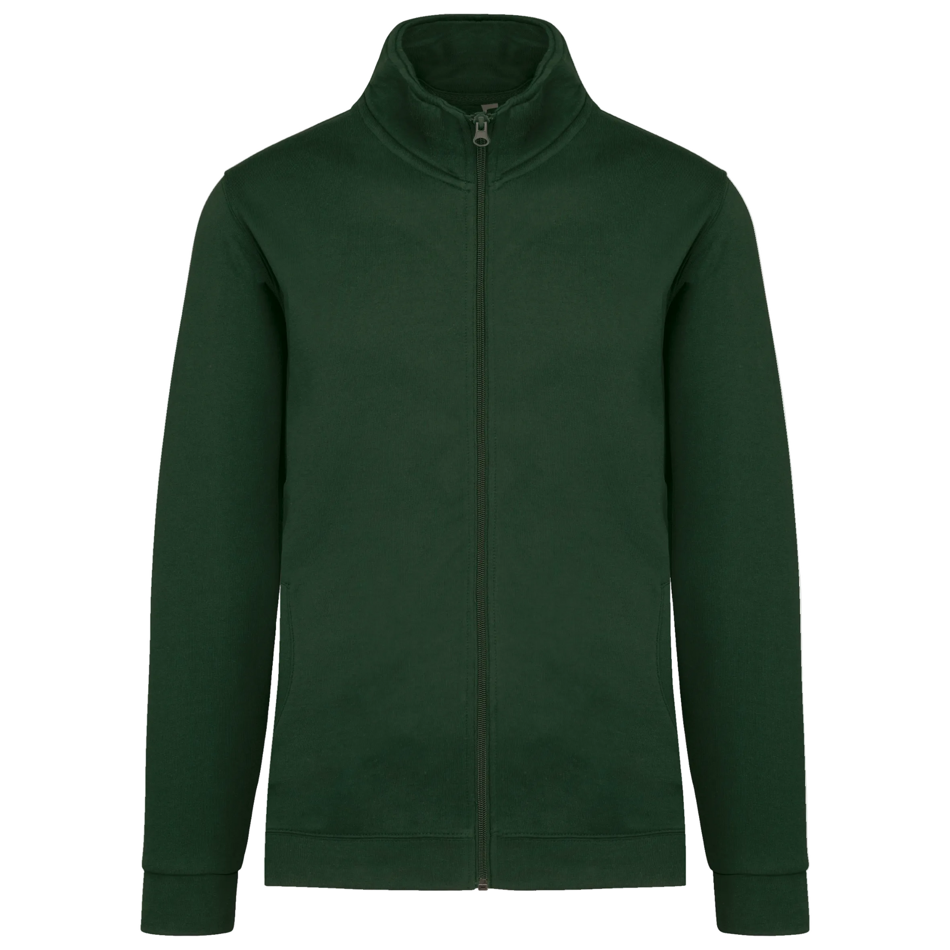 VESTE MOLLETON ZIPPÉE HOMME - K472 TOPTEX-WHITE