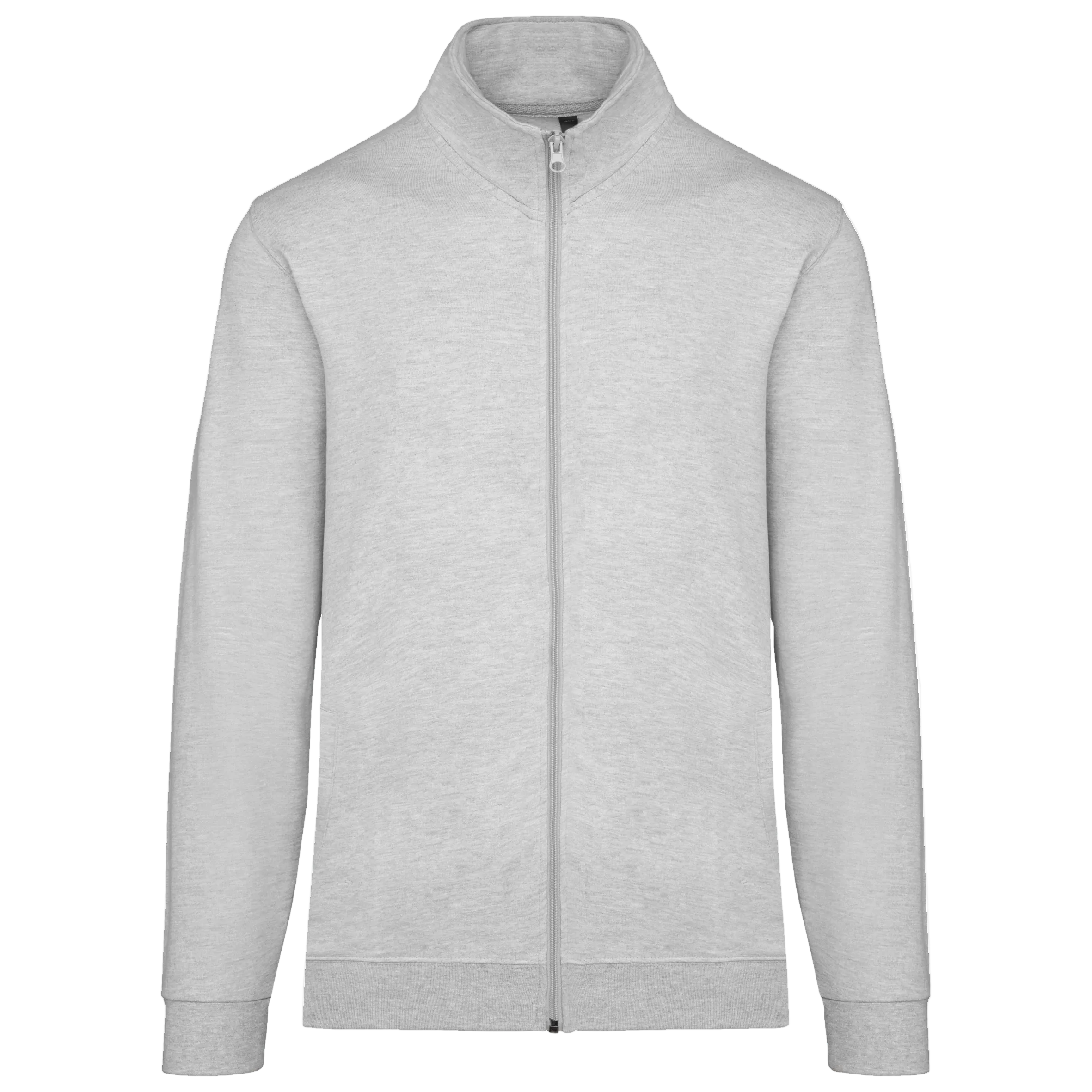 Image of VESTE MOLLETON ZIPPÉE HOMME - K472 TOPTEX-WHITE
