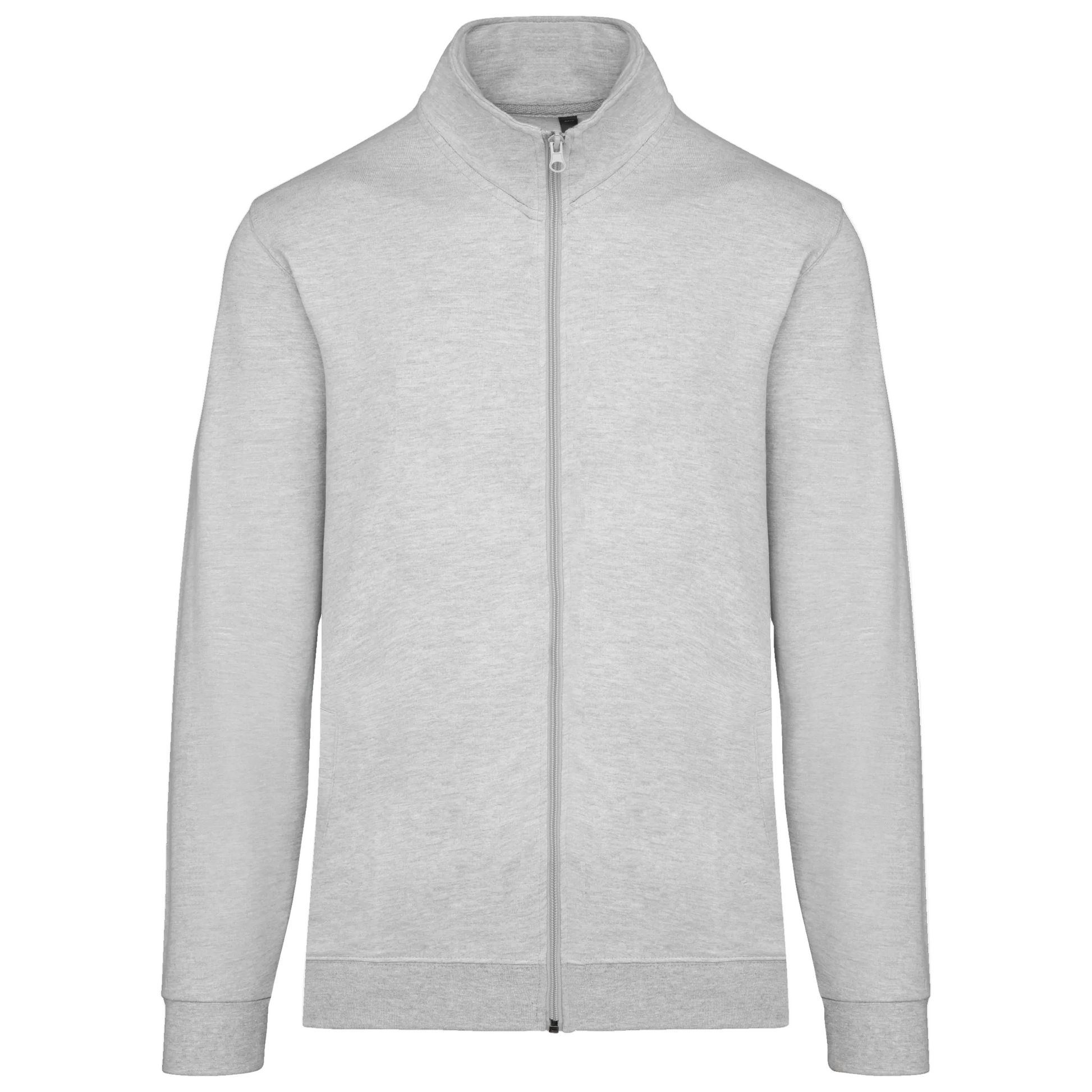 VESTE MOLLETON ZIPPÉE HOMME - K472 TOPTEX-WHITE