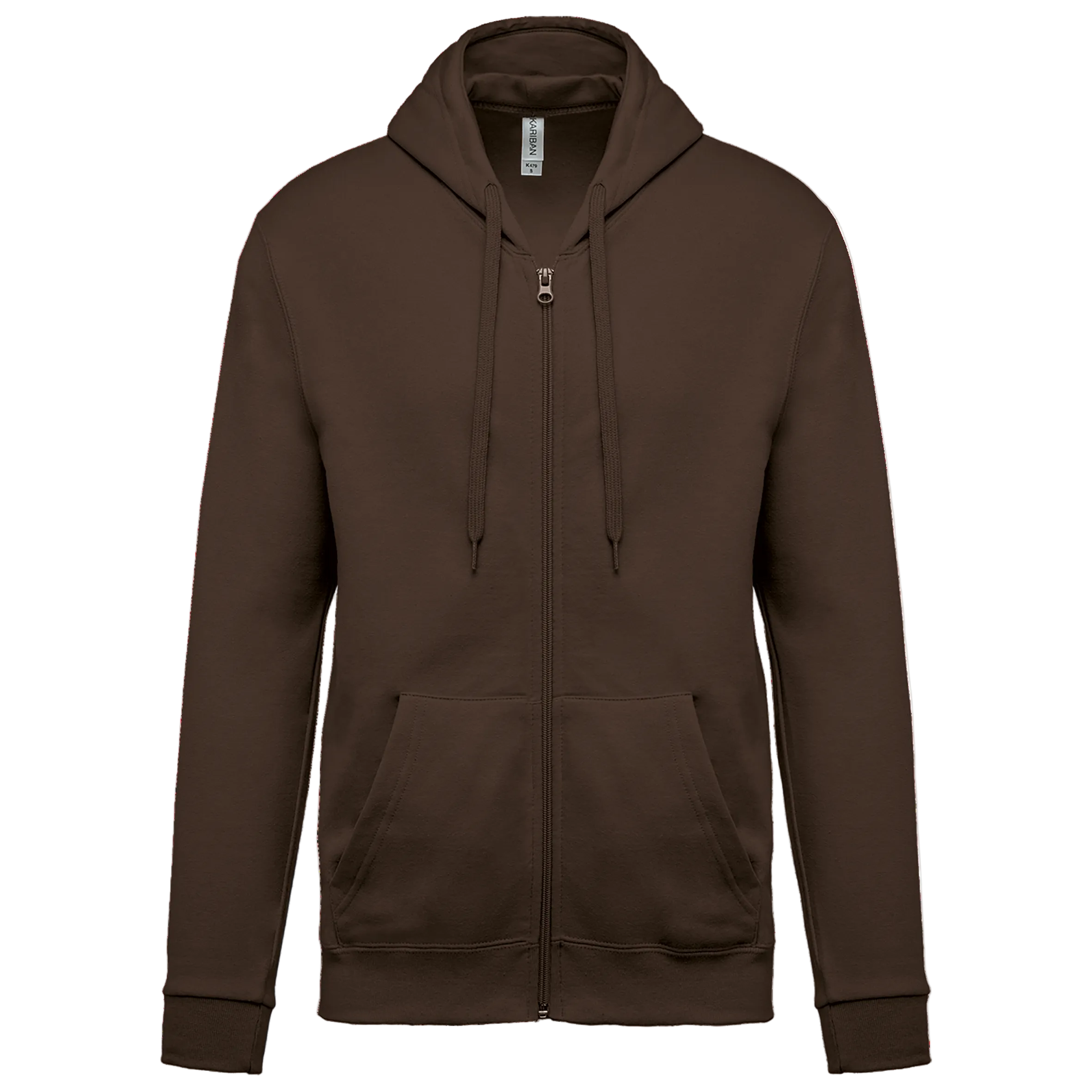 Image of SWEAT-SHIRT ZIPPÉ CAPUCHE UNISEXE - K479 TOPTEX-WHITE