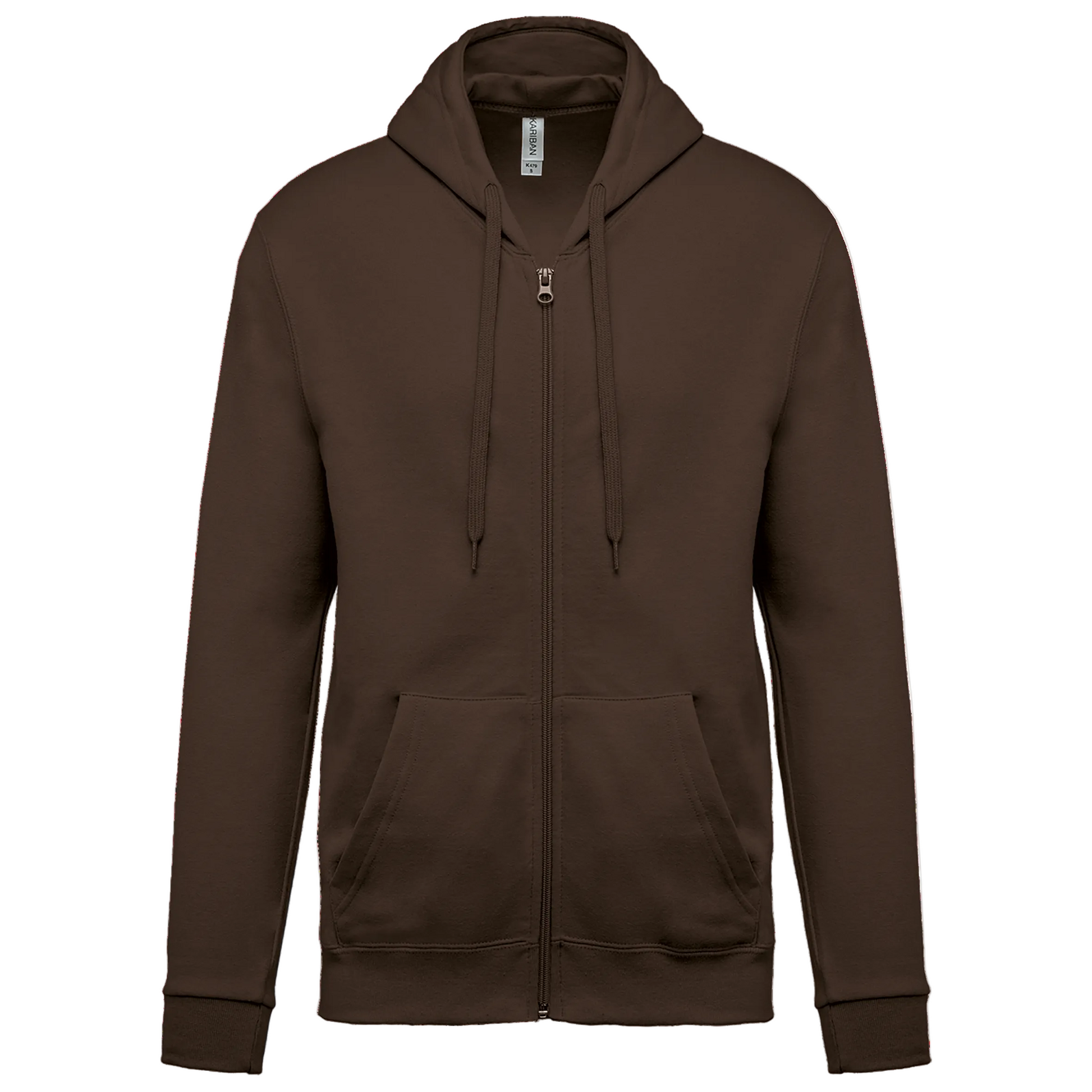 SWEAT-SHIRT ZIPPÉ CAPUCHE UNISEXE - K479 TOPTEX-WHITE