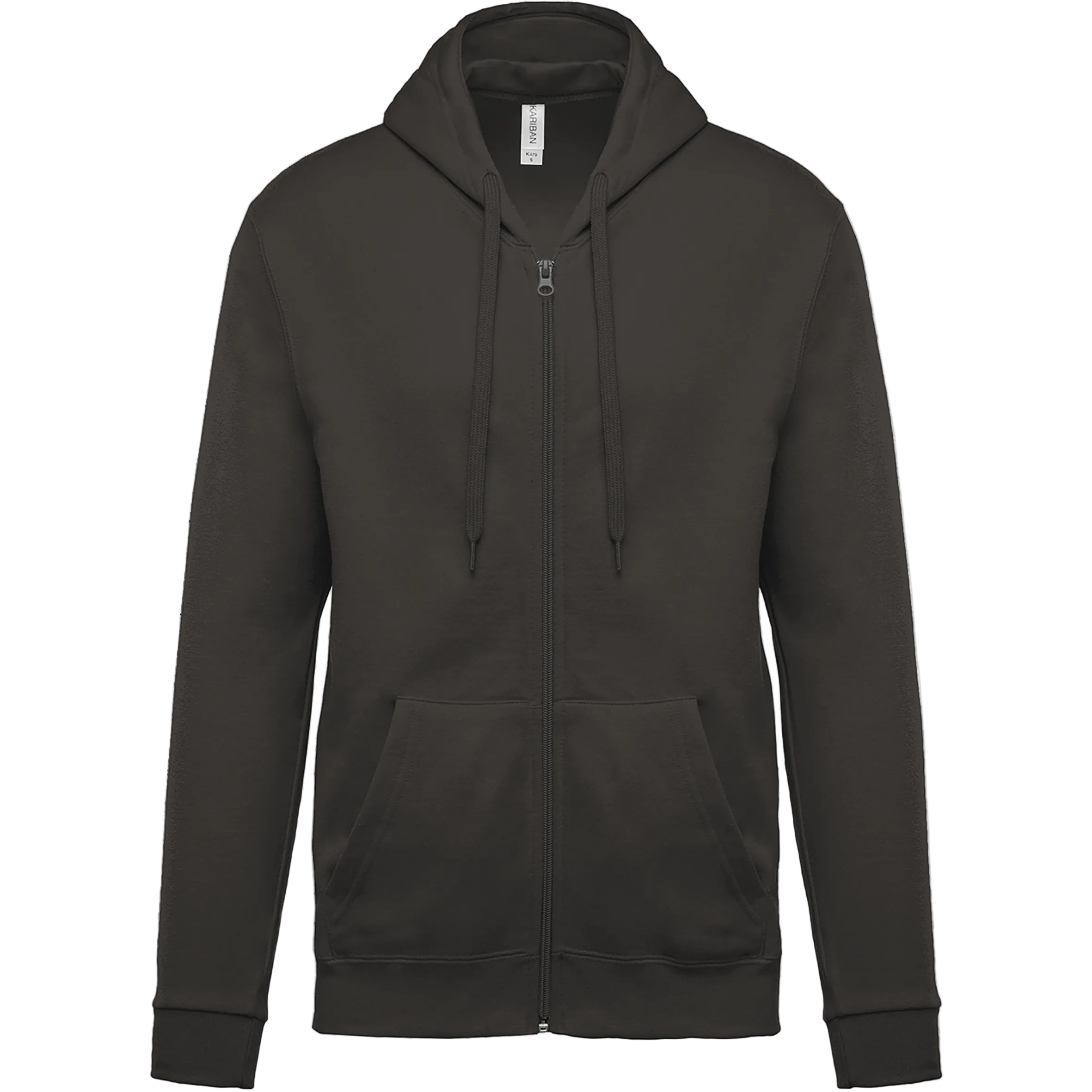 Image of SWEAT-SHIRT ZIPPÉ CAPUCHE UNISEXE - K479 TOPTEX-WHITE
