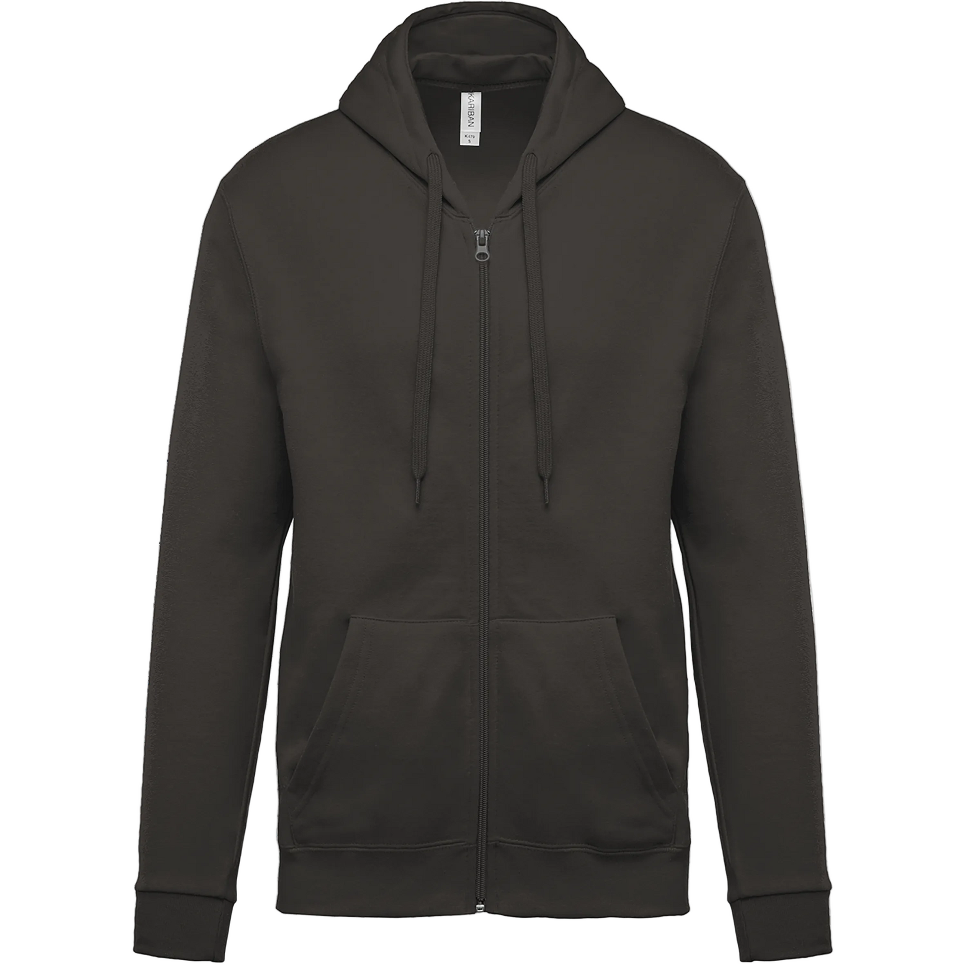 SWEAT-SHIRT ZIPPÉ CAPUCHE UNISEXE - K479 TOPTEX-WHITE