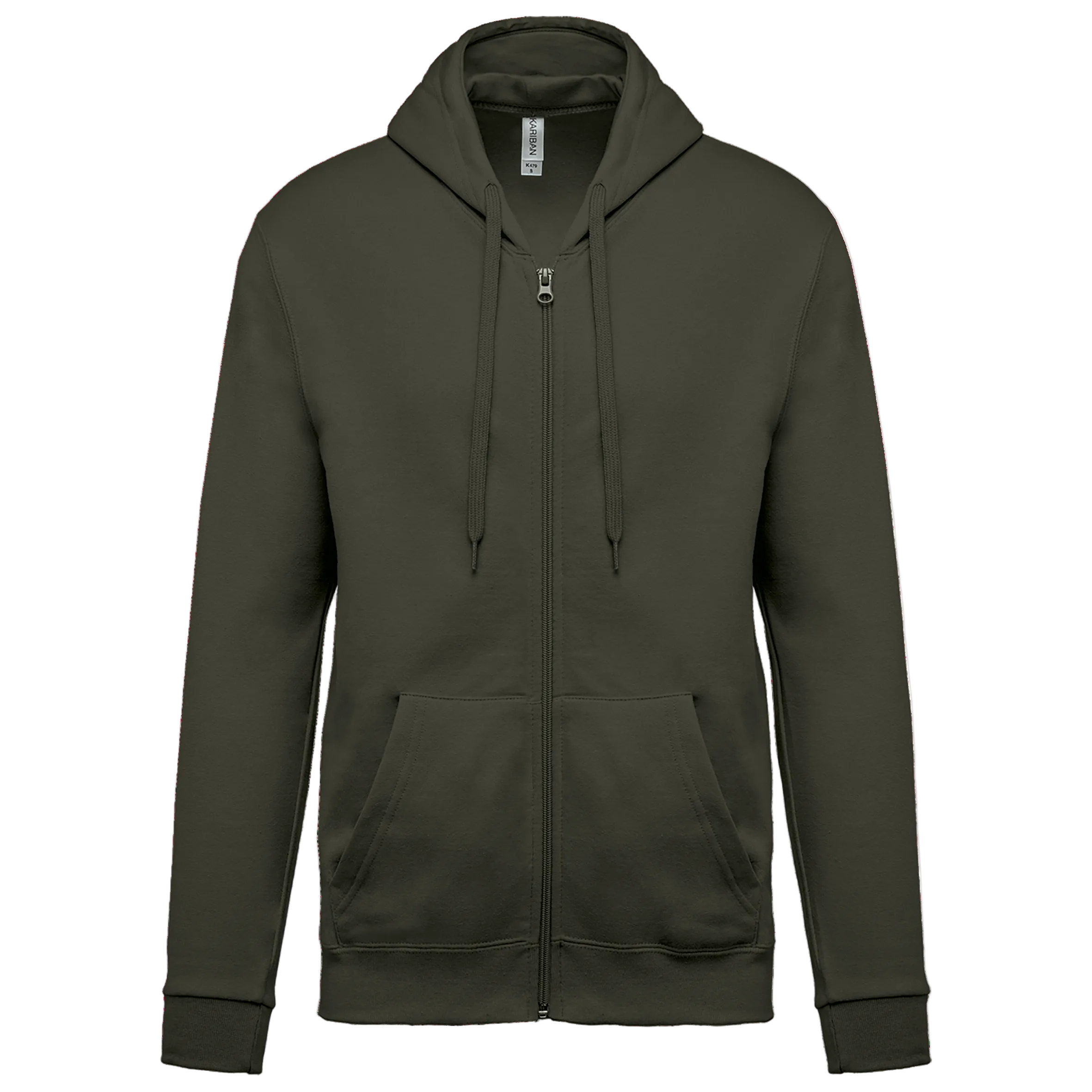 Image of SWEAT-SHIRT ZIPPÉ CAPUCHE UNISEXE - K479 TOPTEX-WHITE