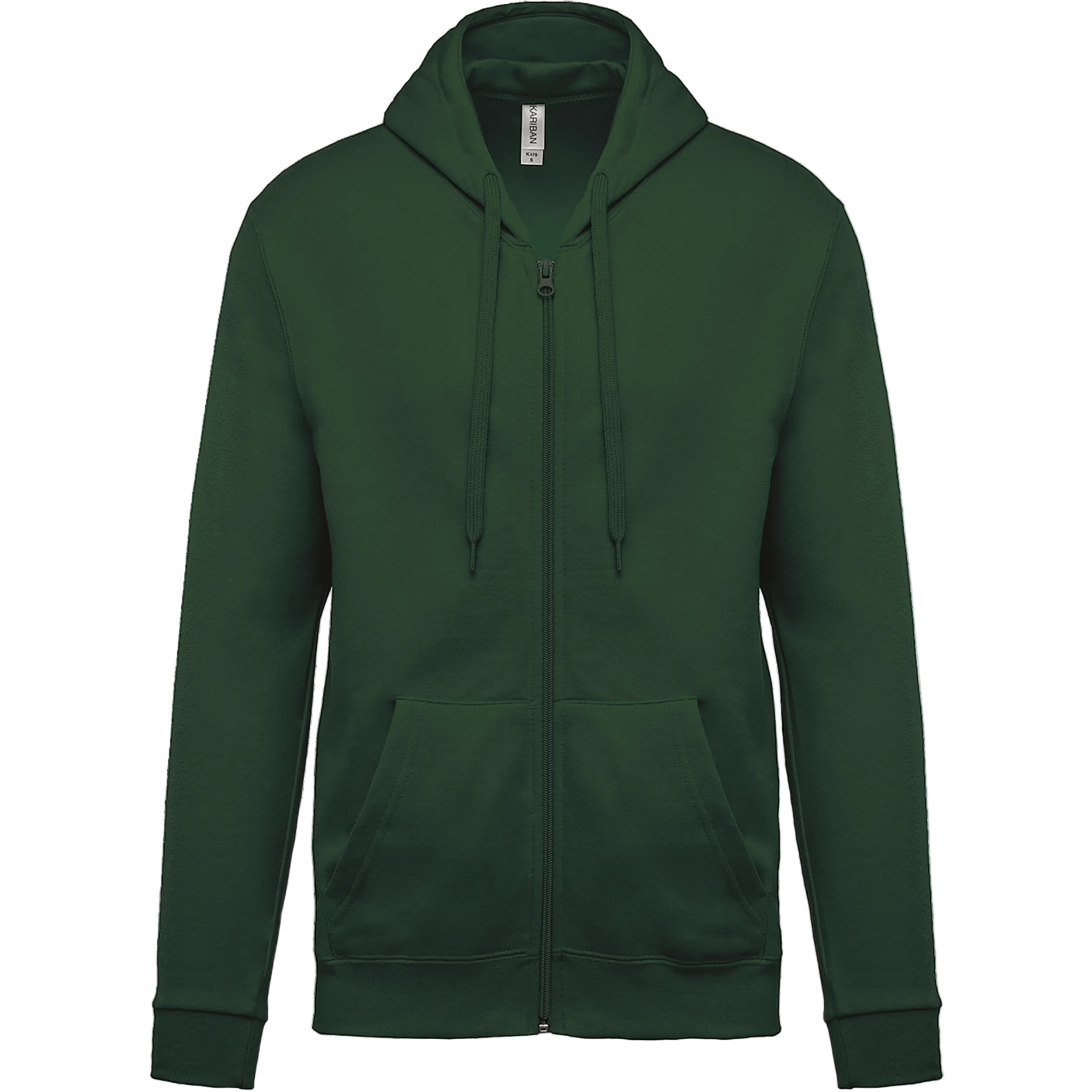 Image of SWEAT-SHIRT ZIPPÉ CAPUCHE UNISEXE - K479 TOPTEX-WHITE