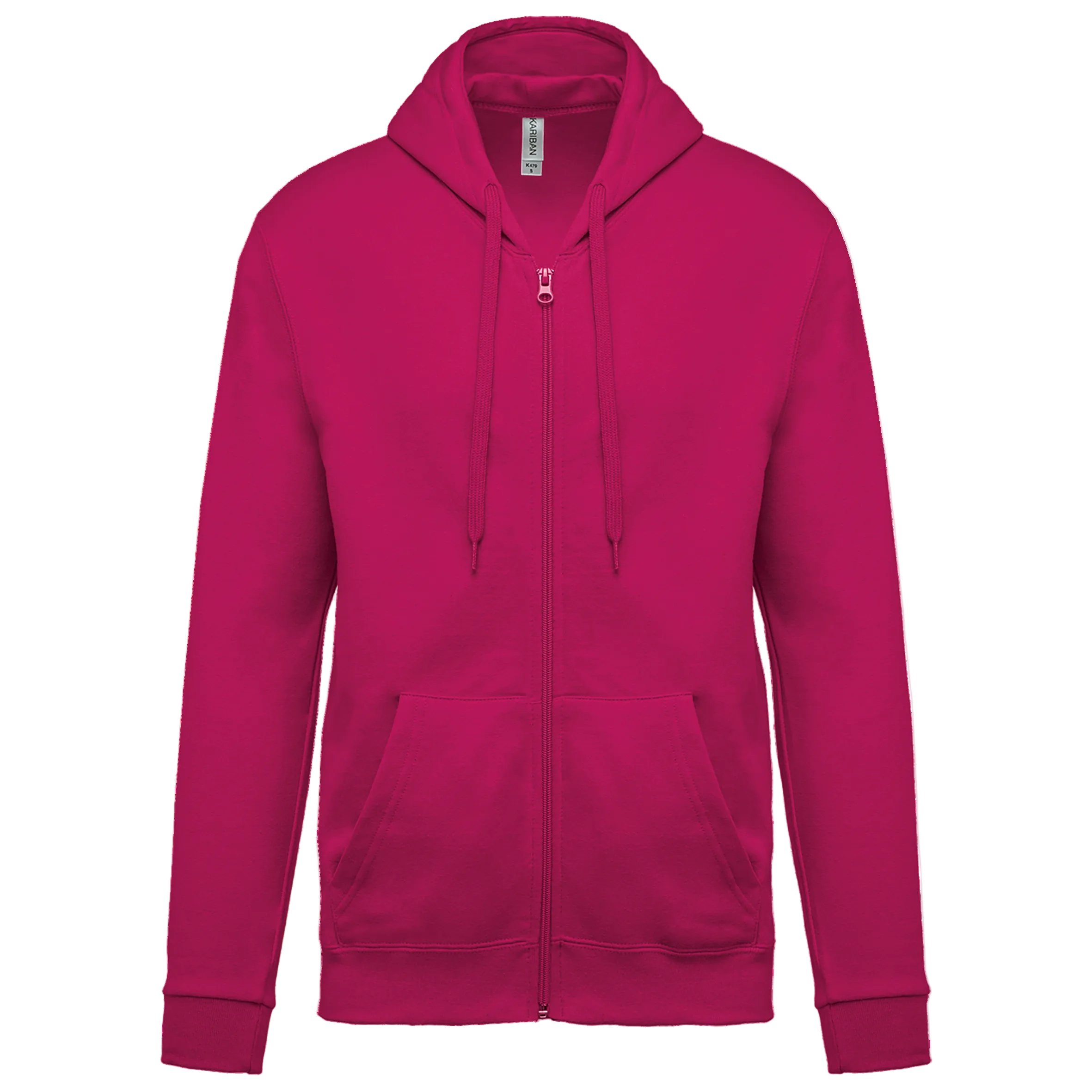 Image of SWEAT-SHIRT ZIPPÉ CAPUCHE UNISEXE - K479 TOPTEX-WHITE