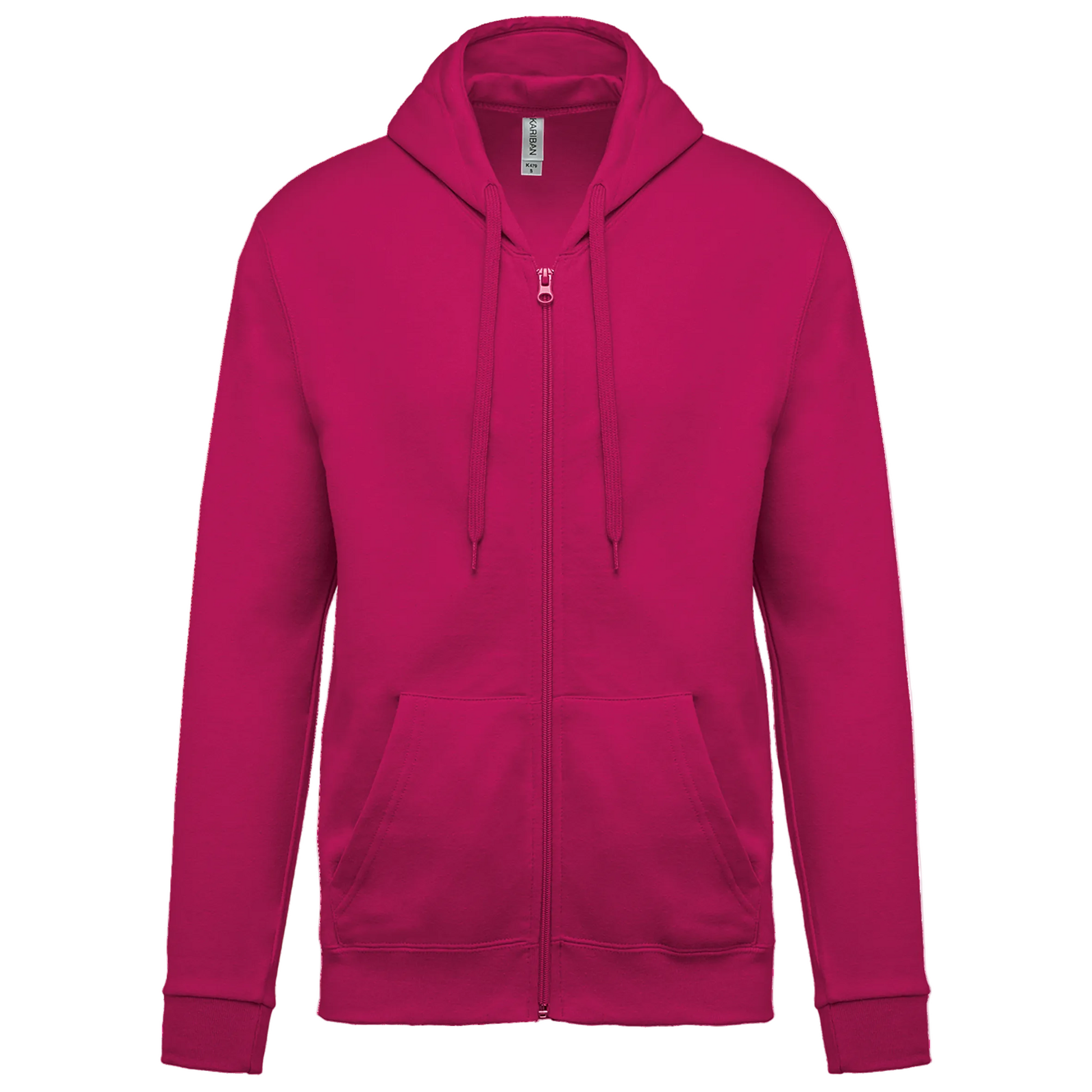 SWEAT-SHIRT ZIPPÉ CAPUCHE UNISEXE - K479 TOPTEX-WHITE
