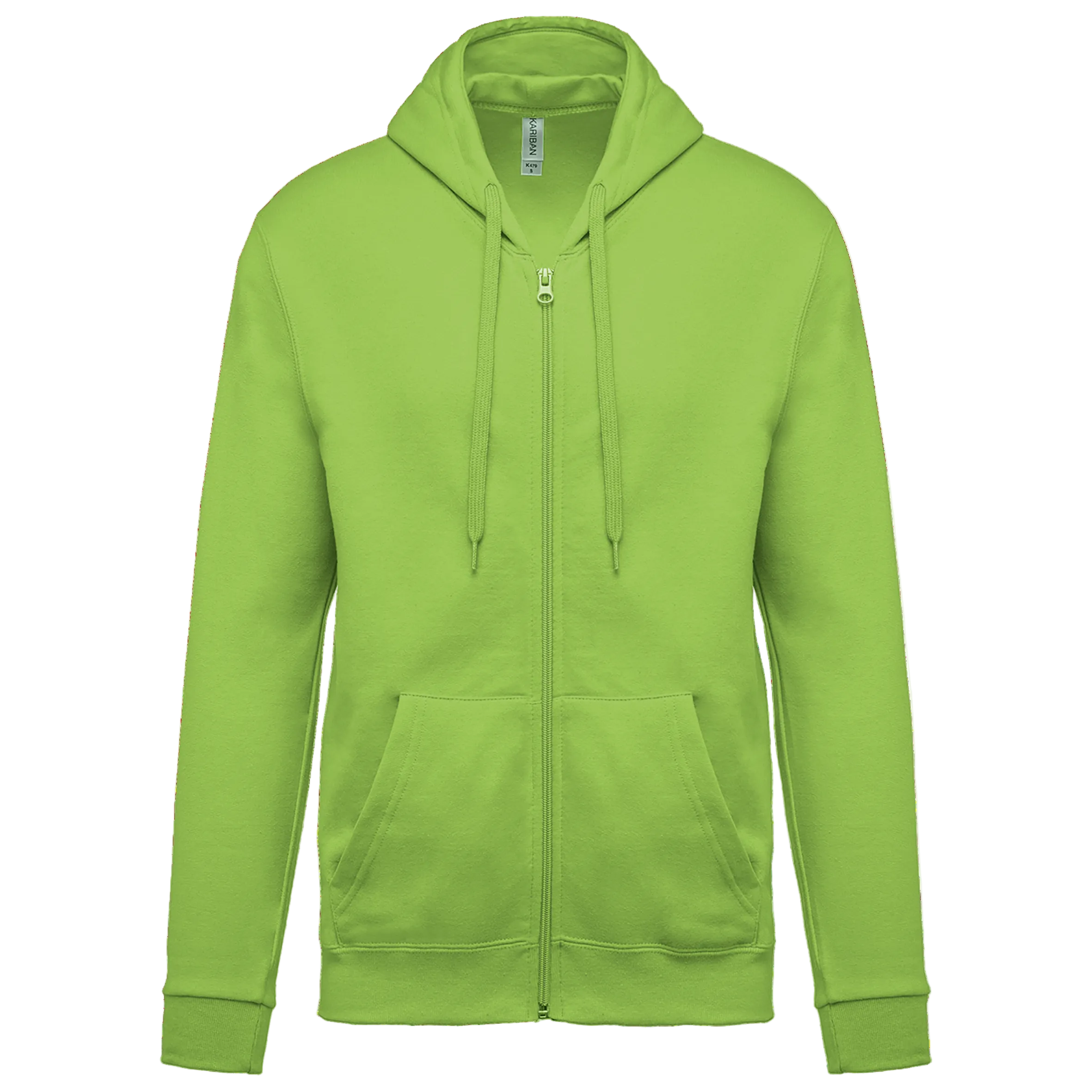 Image of SWEAT-SHIRT ZIPPÉ CAPUCHE UNISEXE - K479 TOPTEX-BLACK