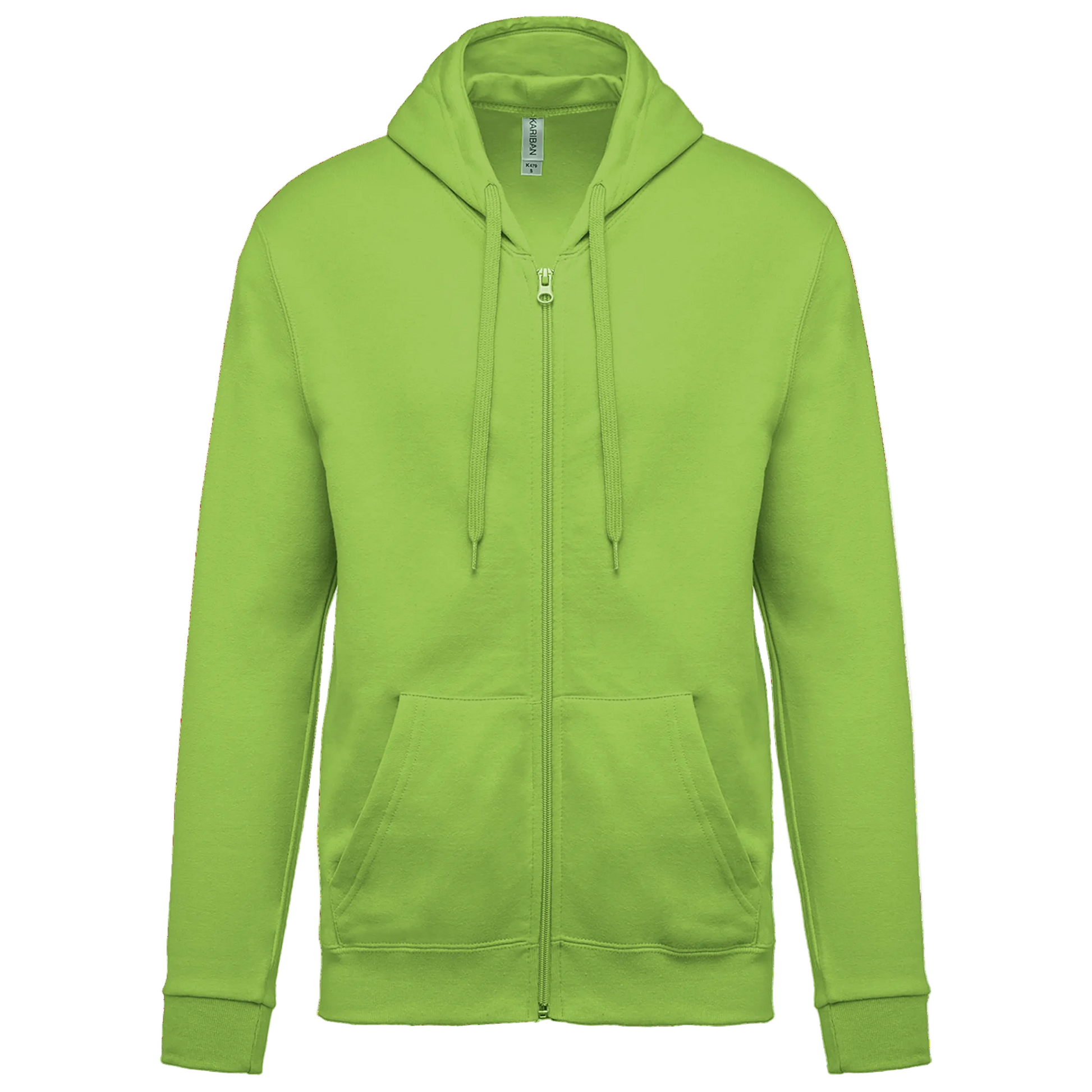 SWEAT-SHIRT ZIPPÉ CAPUCHE UNISEXE - K479 TOPTEX-BLACK