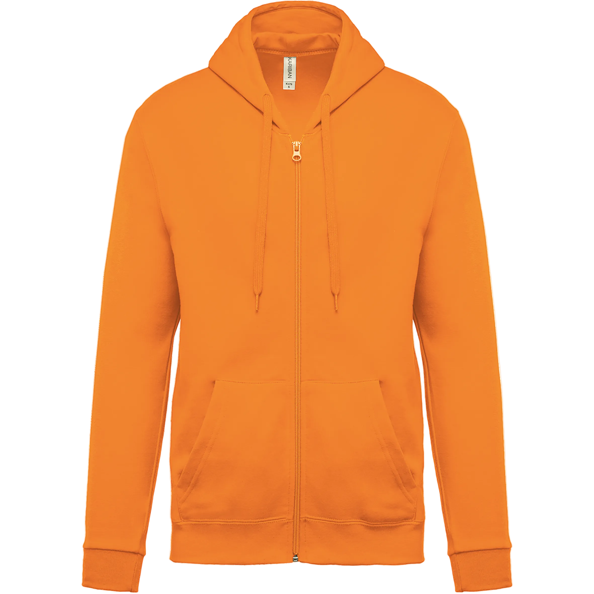 Image of SWEAT-SHIRT ZIPPÉ CAPUCHE UNISEXE - K479 TOPTEX-BLACK