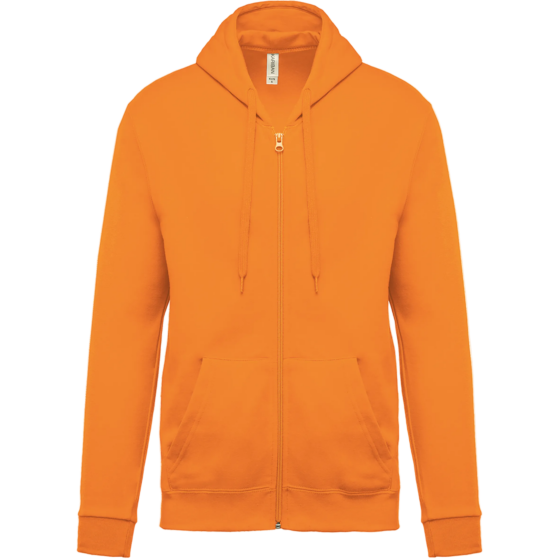 SWEAT-SHIRT ZIPPÉ CAPUCHE UNISEXE - K479 TOPTEX-BLACK