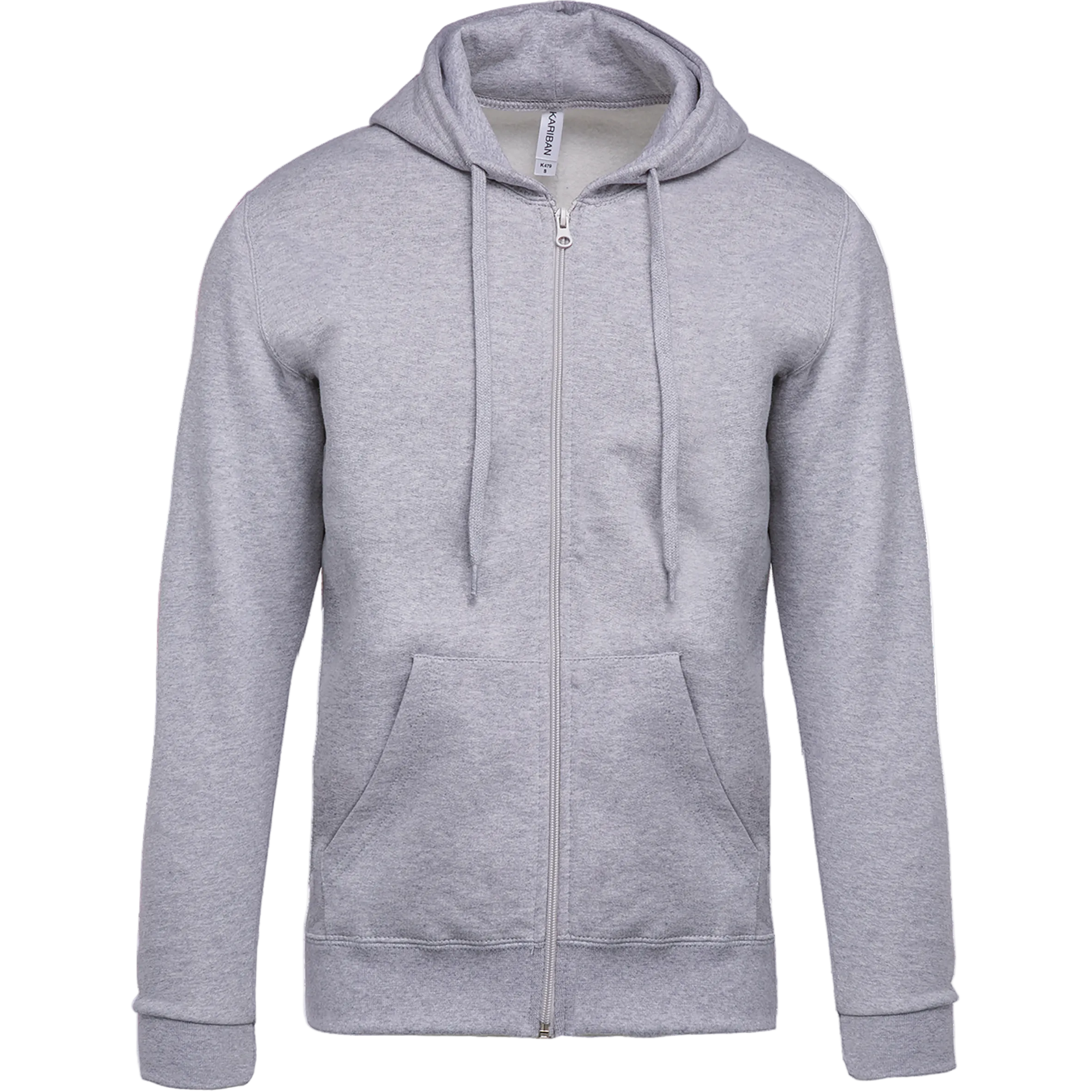 Image of SWEAT-SHIRT ZIPPÉ CAPUCHE UNISEXE - K479 TOPTEX-BLACK