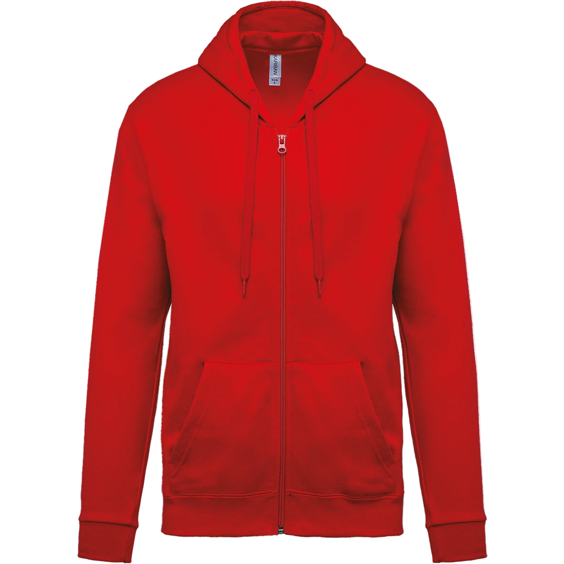 Image of SWEAT-SHIRT ZIPPÉ CAPUCHE UNISEXE - K479 TOPTEX-ASH-HEATHER