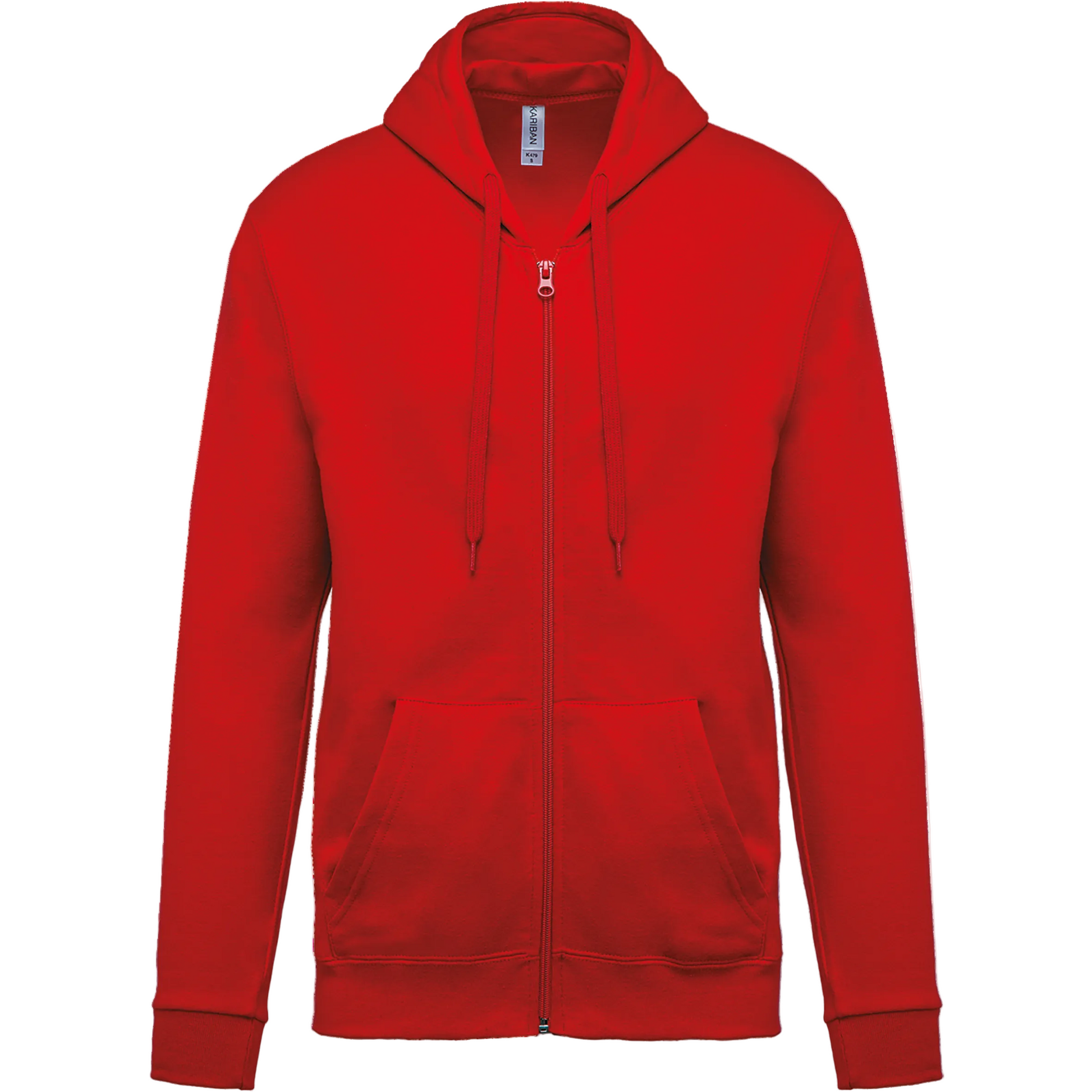 SWEAT-SHIRT ZIPPÉ CAPUCHE UNISEXE - K479 TOPTEX-ASH-HEATHER