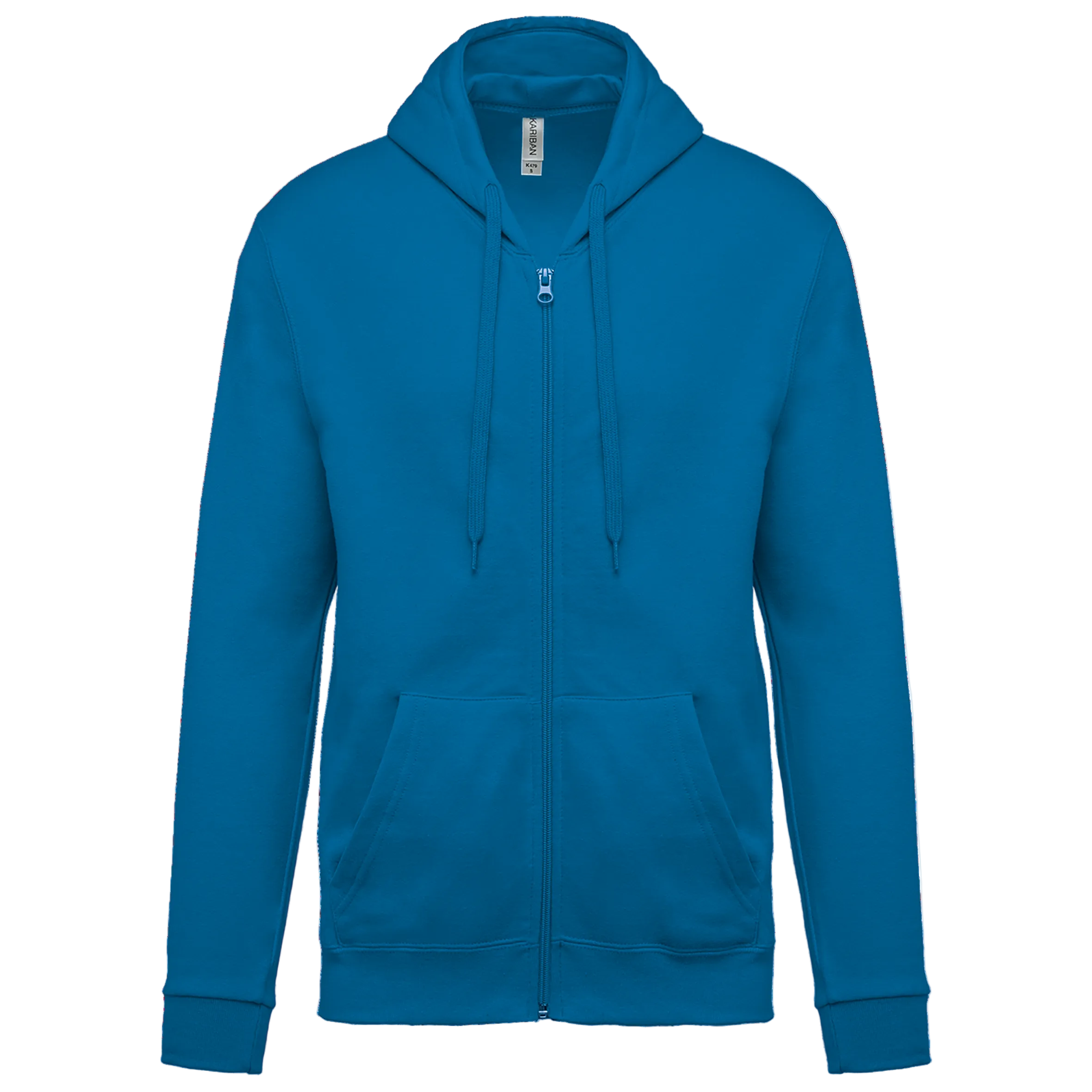 Image of SWEAT-SHIRT ZIPPÉ CAPUCHE UNISEXE - K479 TOPTEX-ASH-HEATHER