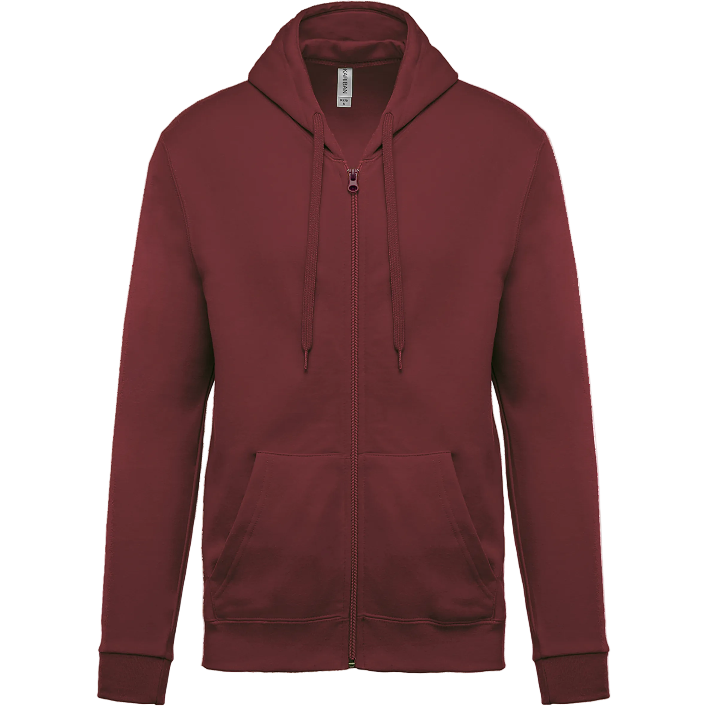 Image of SWEAT-SHIRT ZIPPÉ CAPUCHE UNISEXE - K479 TOPTEX-ASH-HEATHER