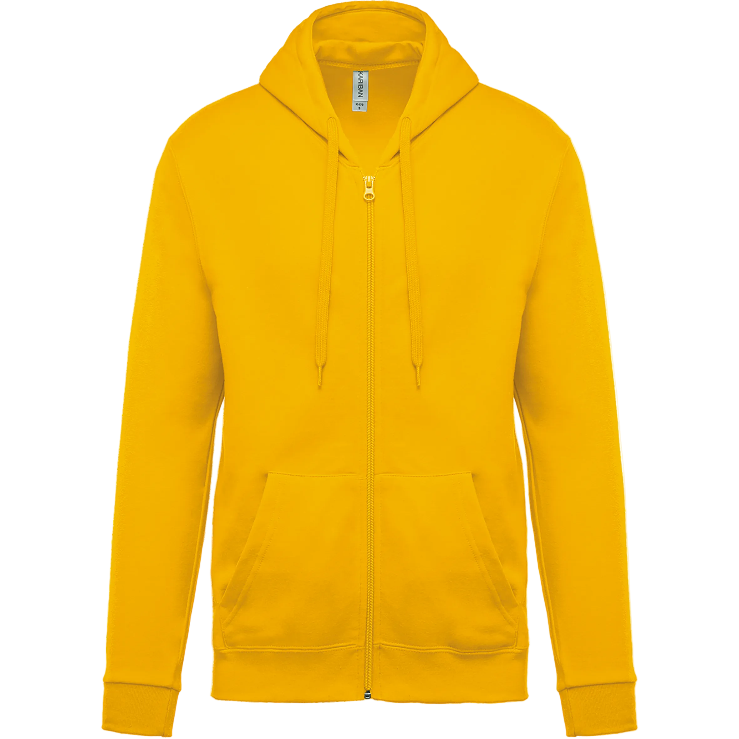Image of SWEAT-SHIRT ZIPPÉ CAPUCHE UNISEXE - K479 TOPTEX-ASH-HEATHER