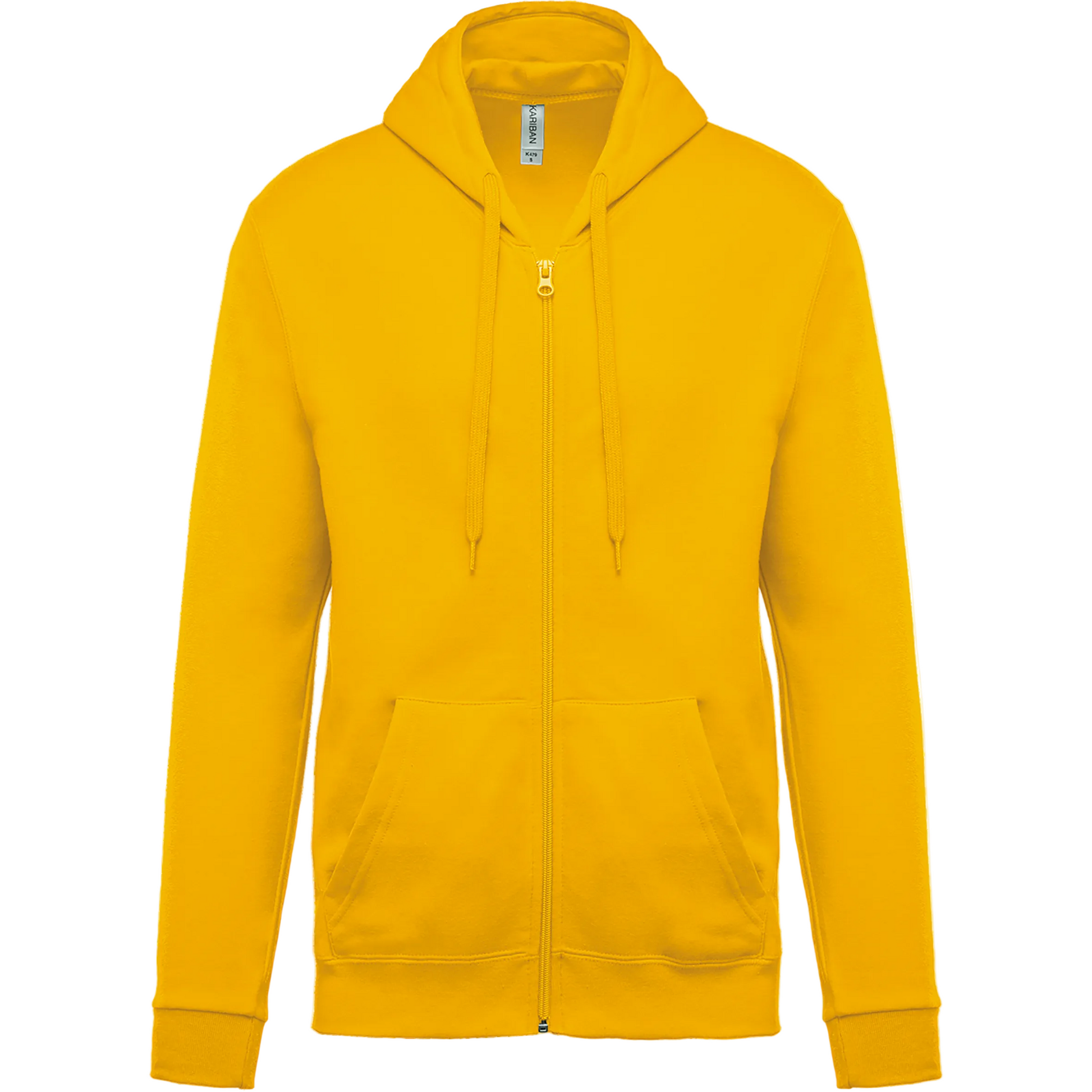 SWEAT-SHIRT ZIPPÉ CAPUCHE UNISEXE - K479 TOPTEX-ASH-HEATHER