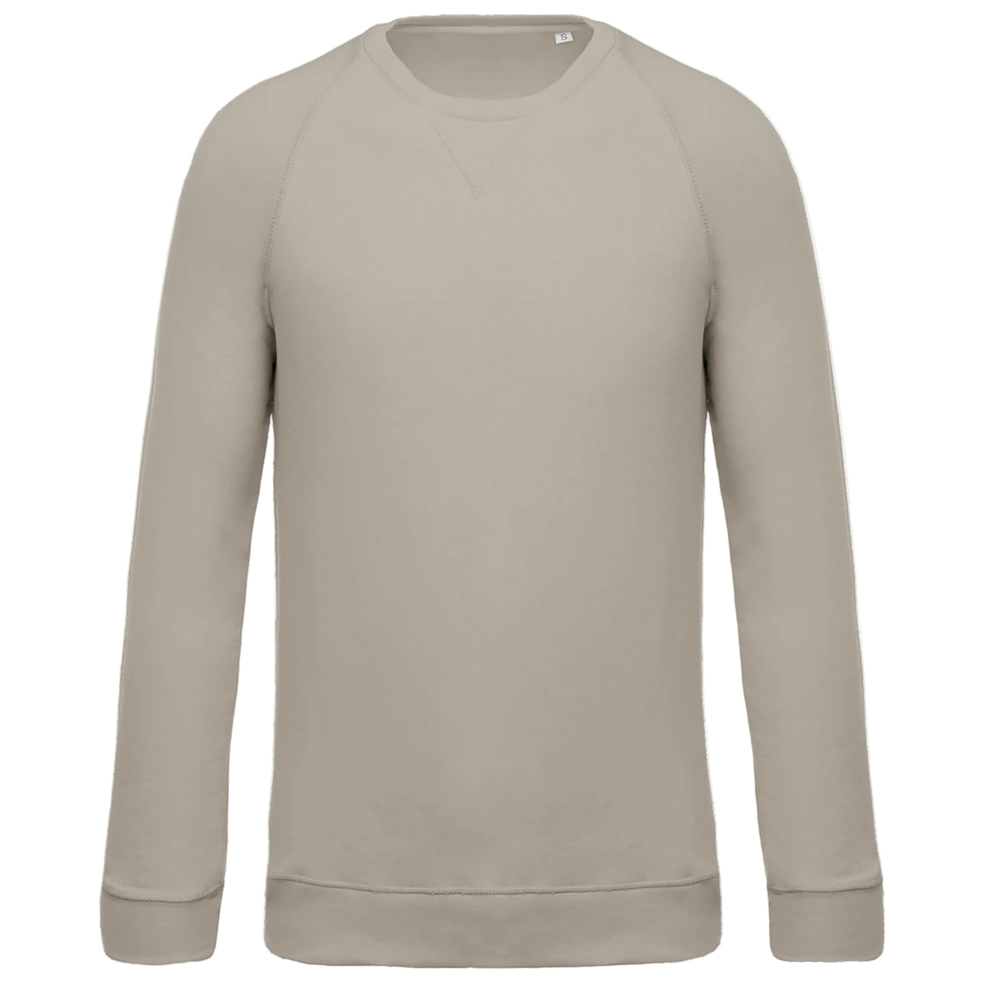 SWEAT-SHIRT BIO COL ROND MANCHES RAGLAN HOMME - K480 TOPTEX-BLACK