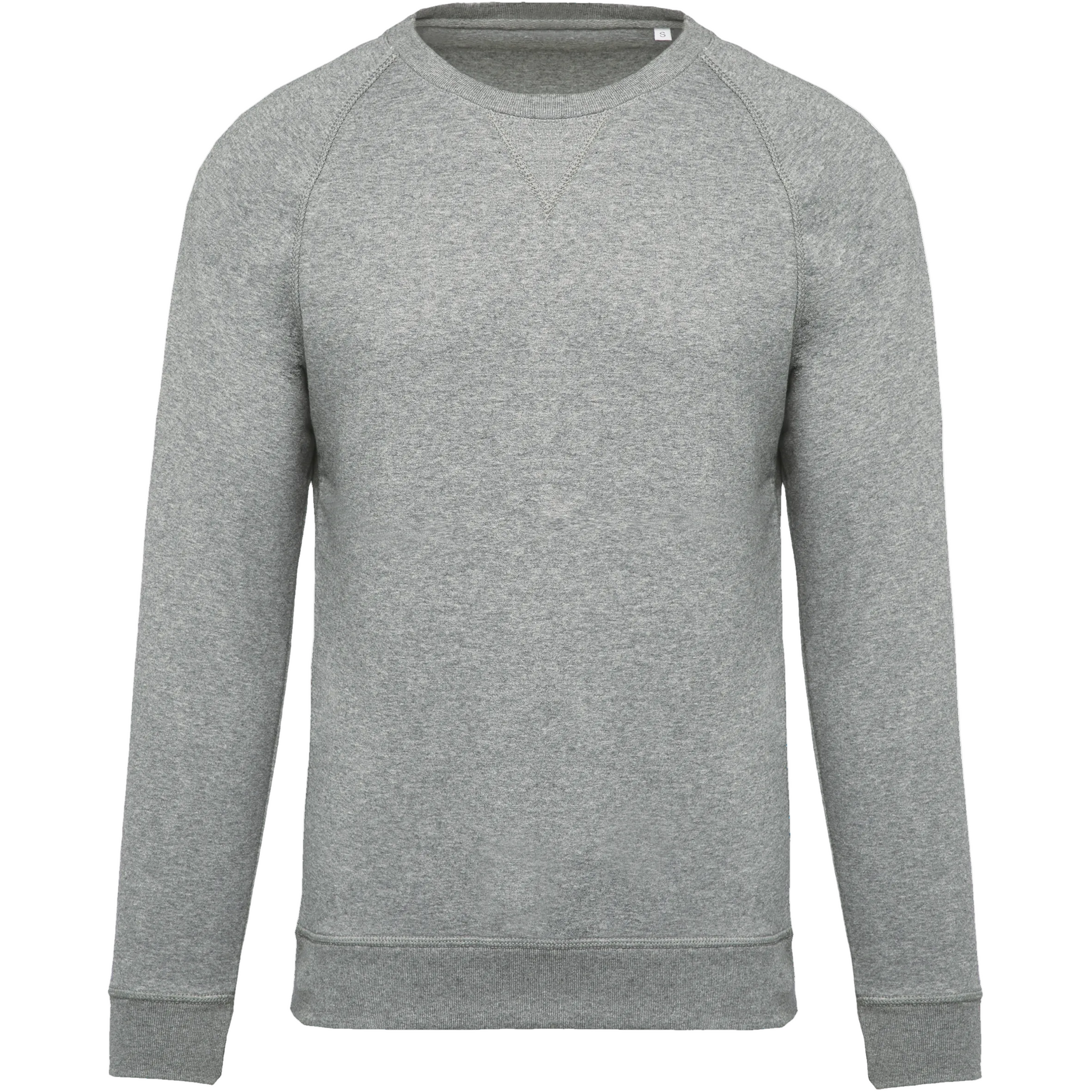 SWEAT-SHIRT BIO COL ROND MANCHES RAGLAN HOMME - K480 TOPTEX-BLACK