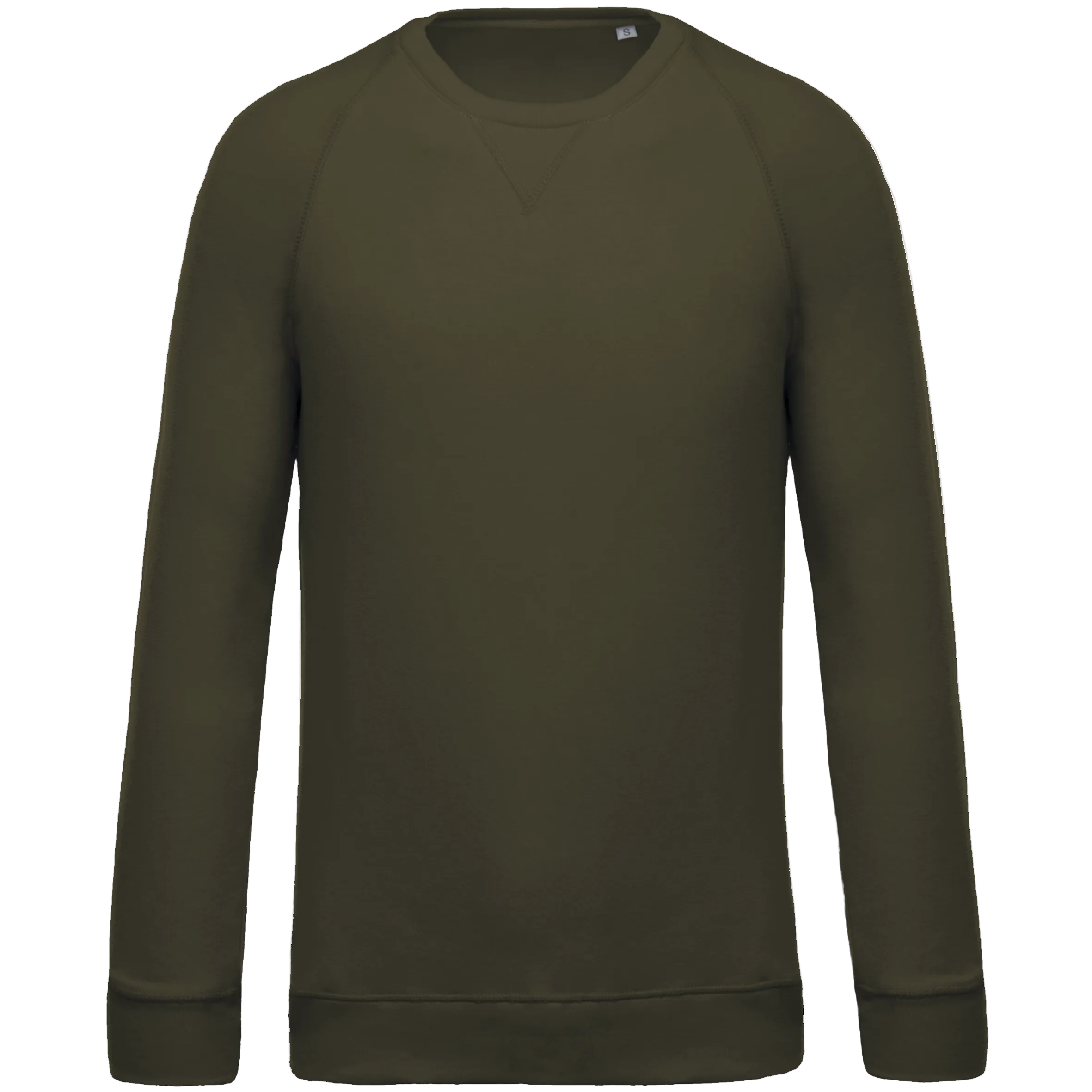 Image of SWEAT-SHIRT BIO COL ROND MANCHES RAGLAN HOMME - K480 TOPTEX-BLACK