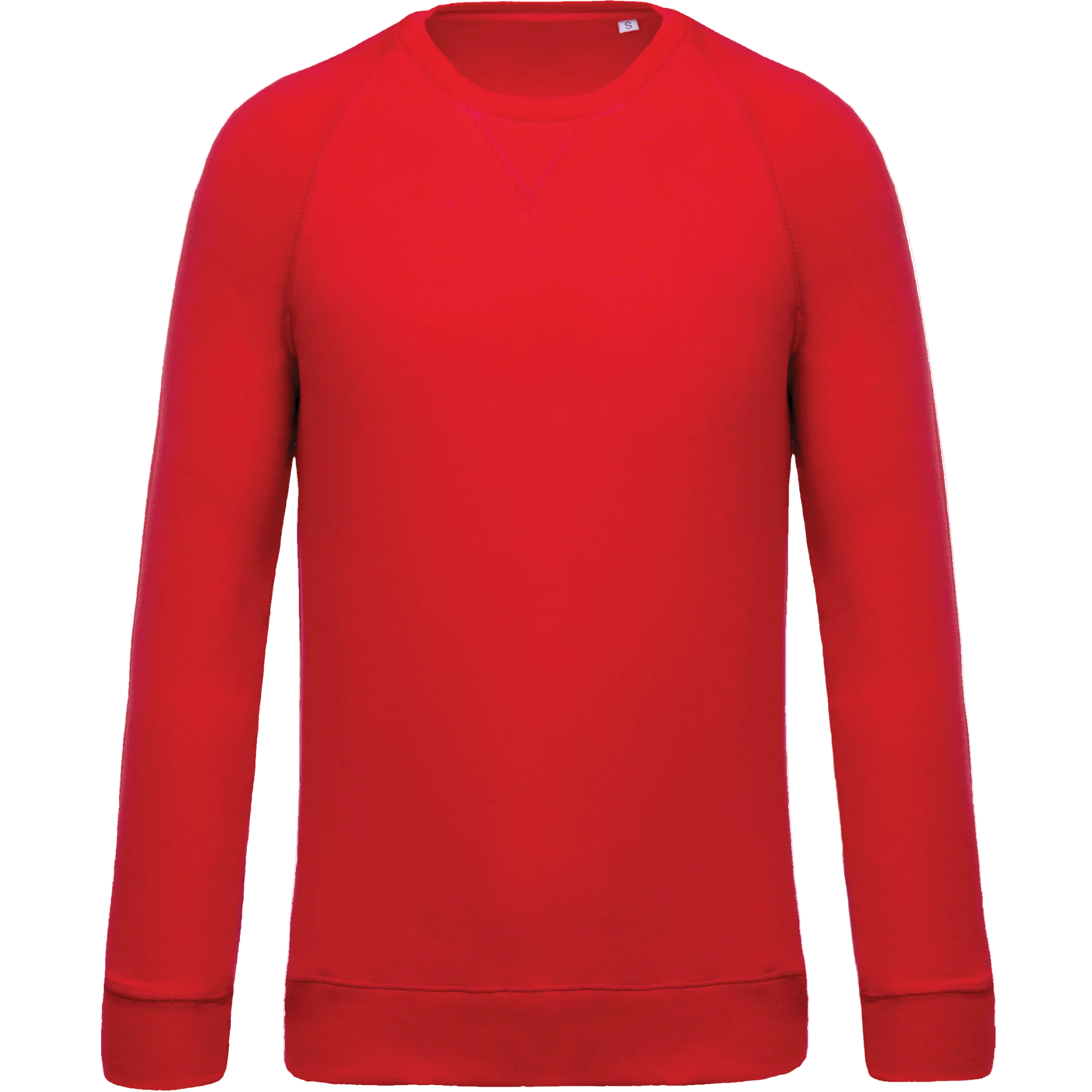 Image of SWEAT-SHIRT BIO COL ROND MANCHES RAGLAN HOMME - K480 TOPTEX-CLAY
