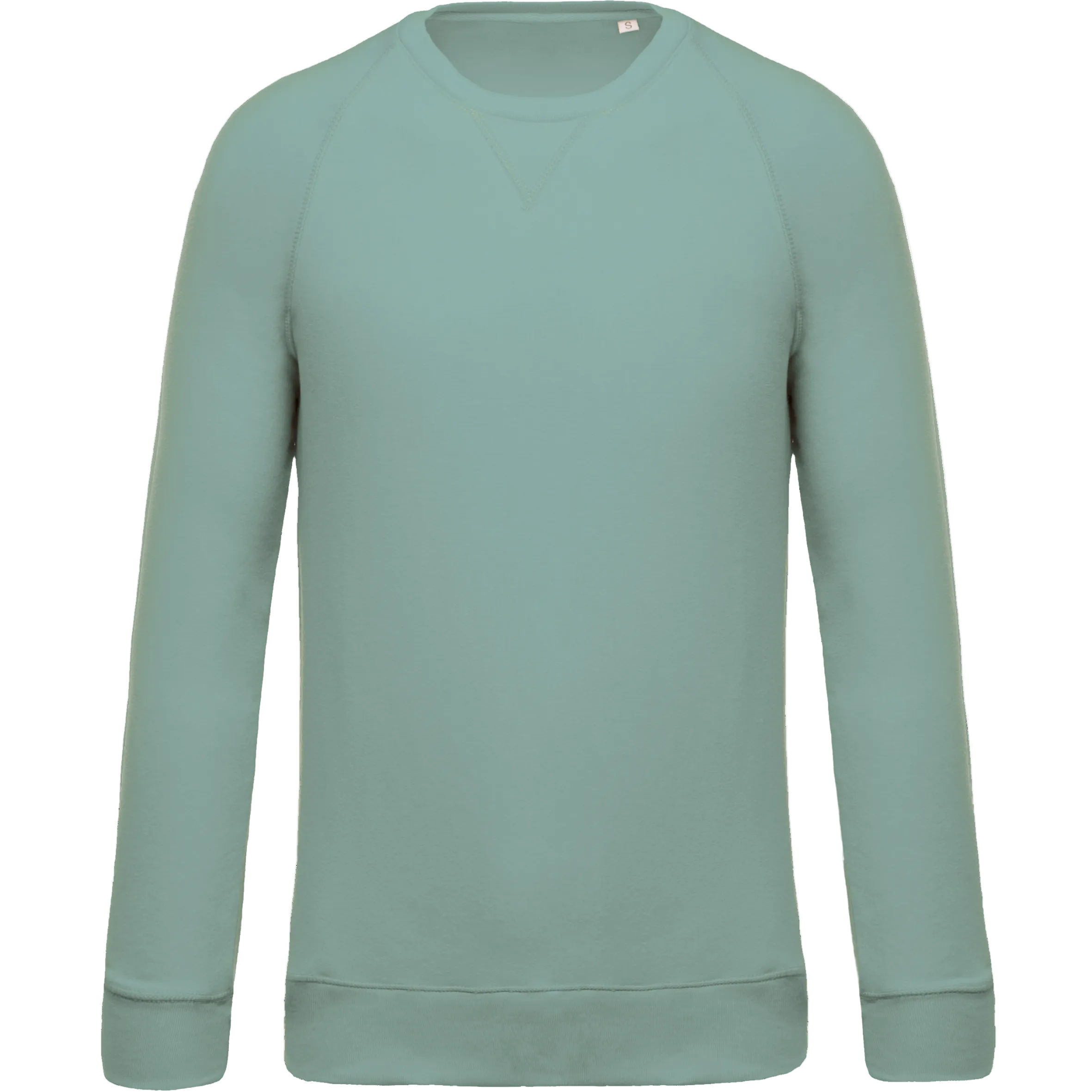 Image of SWEAT-SHIRT BIO COL ROND MANCHES RAGLAN HOMME - K480 TOPTEX-CLAY