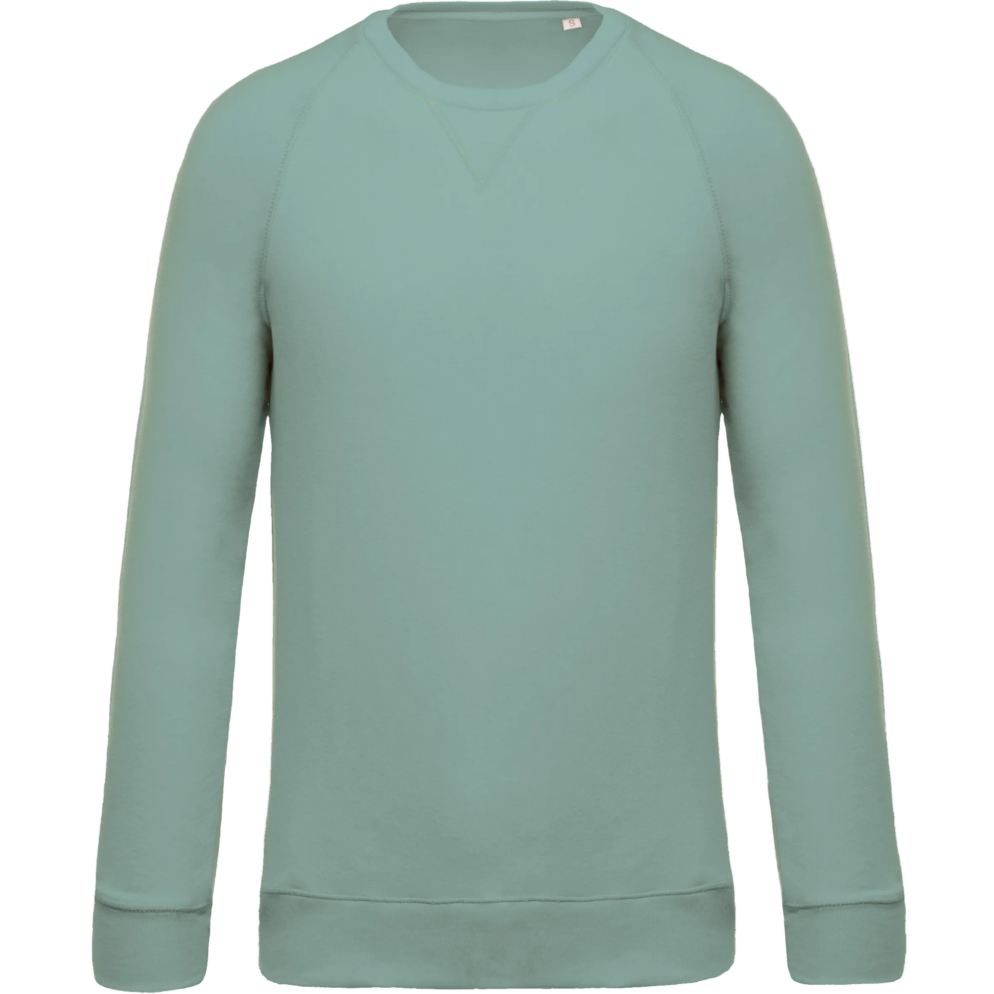SWEAT-SHIRT BIO COL ROND MANCHES RAGLAN HOMME - K480 TOPTEX-CLAY