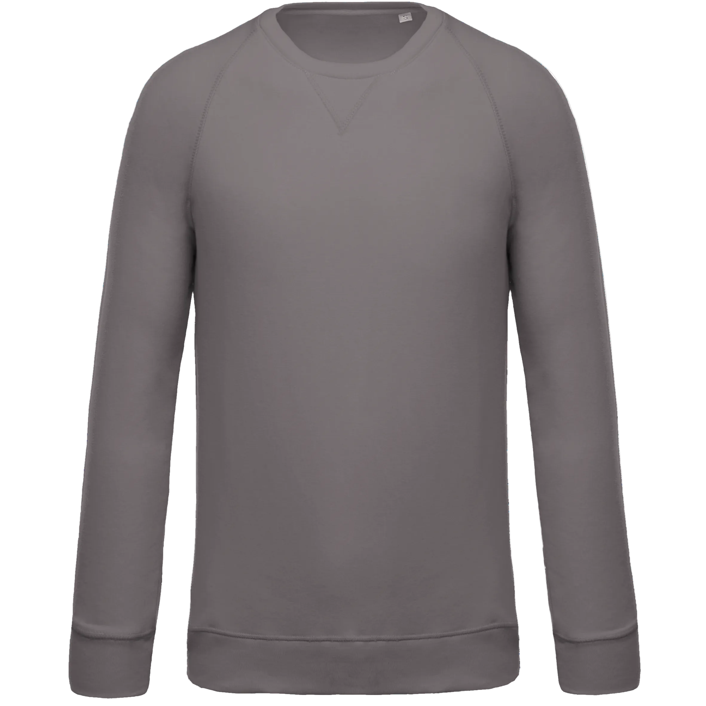 Image of SWEAT-SHIRT BIO COL ROND MANCHES RAGLAN HOMME - K480 TOPTEX-CLAY