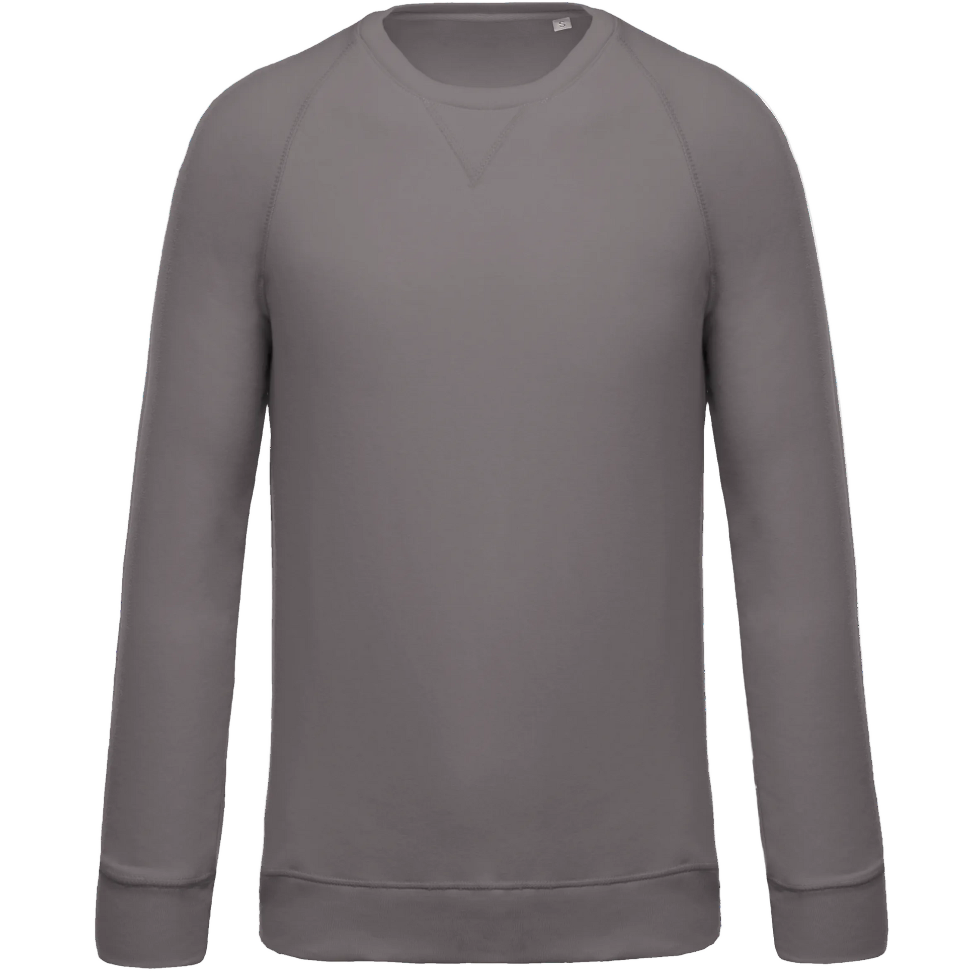 SWEAT-SHIRT BIO COL ROND MANCHES RAGLAN HOMME - K480 TOPTEX-CLAY