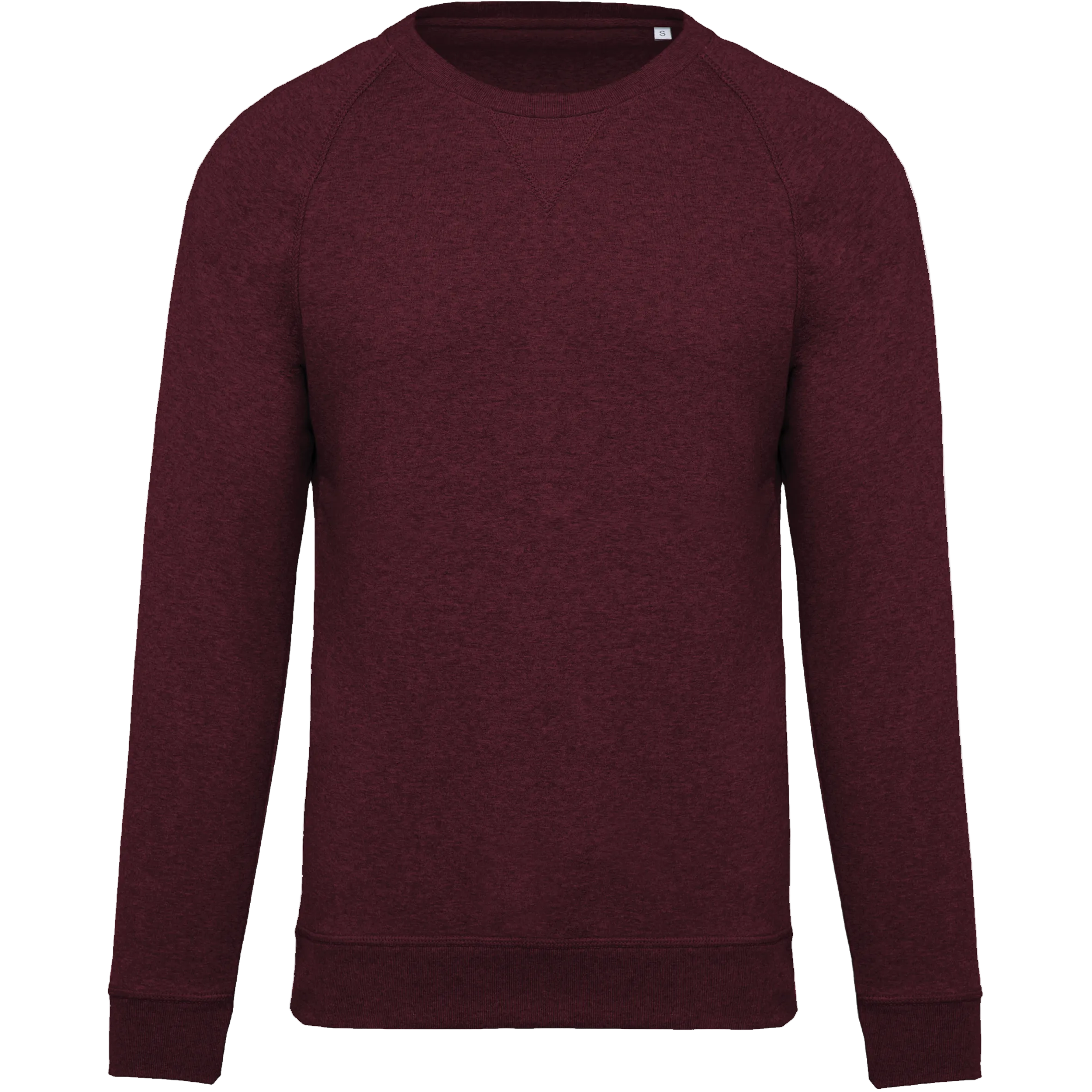 Image of SWEAT-SHIRT BIO COL ROND MANCHES RAGLAN HOMME - K480 TOPTEX-FRENCH-NAVY-HEATHER