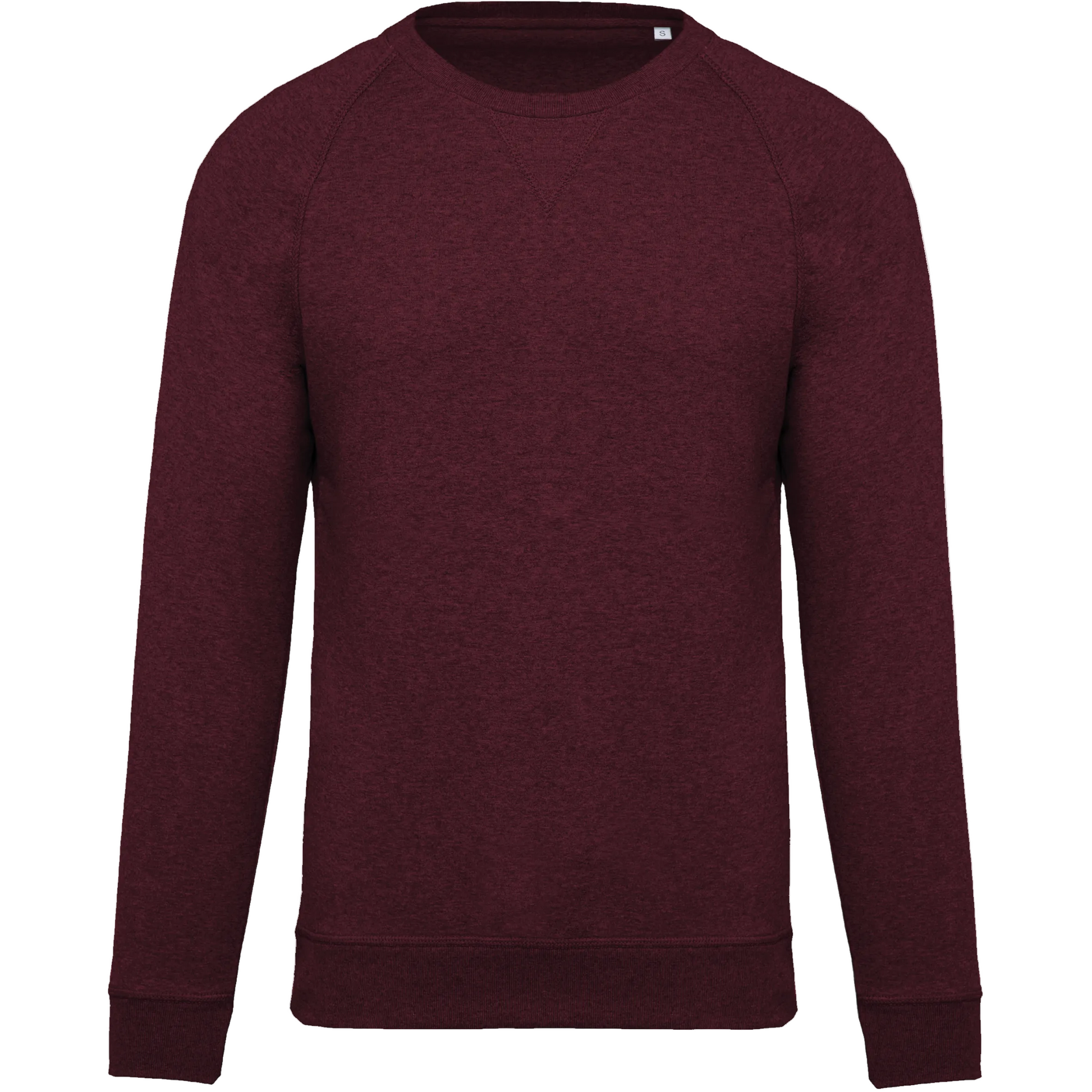 SWEAT-SHIRT BIO COL ROND MANCHES RAGLAN HOMME - K480 TOPTEX-FRENCH-NAVY-HEATHER